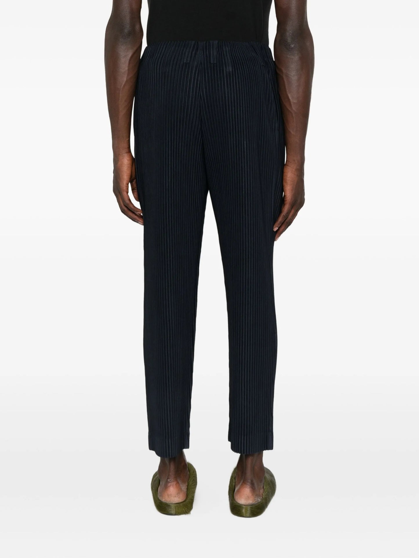 plissé elasticated trousers