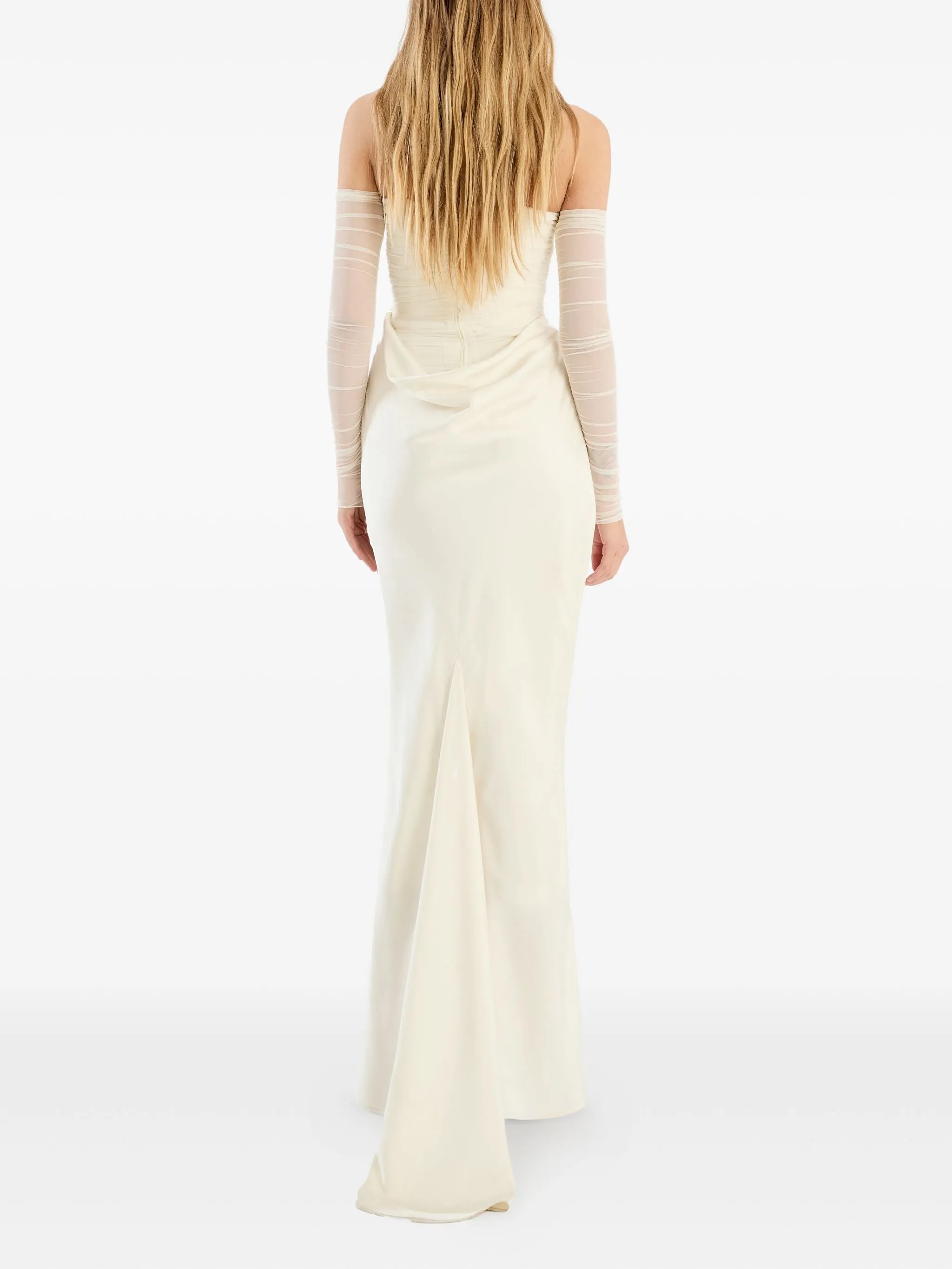 ruched-details maxi dress