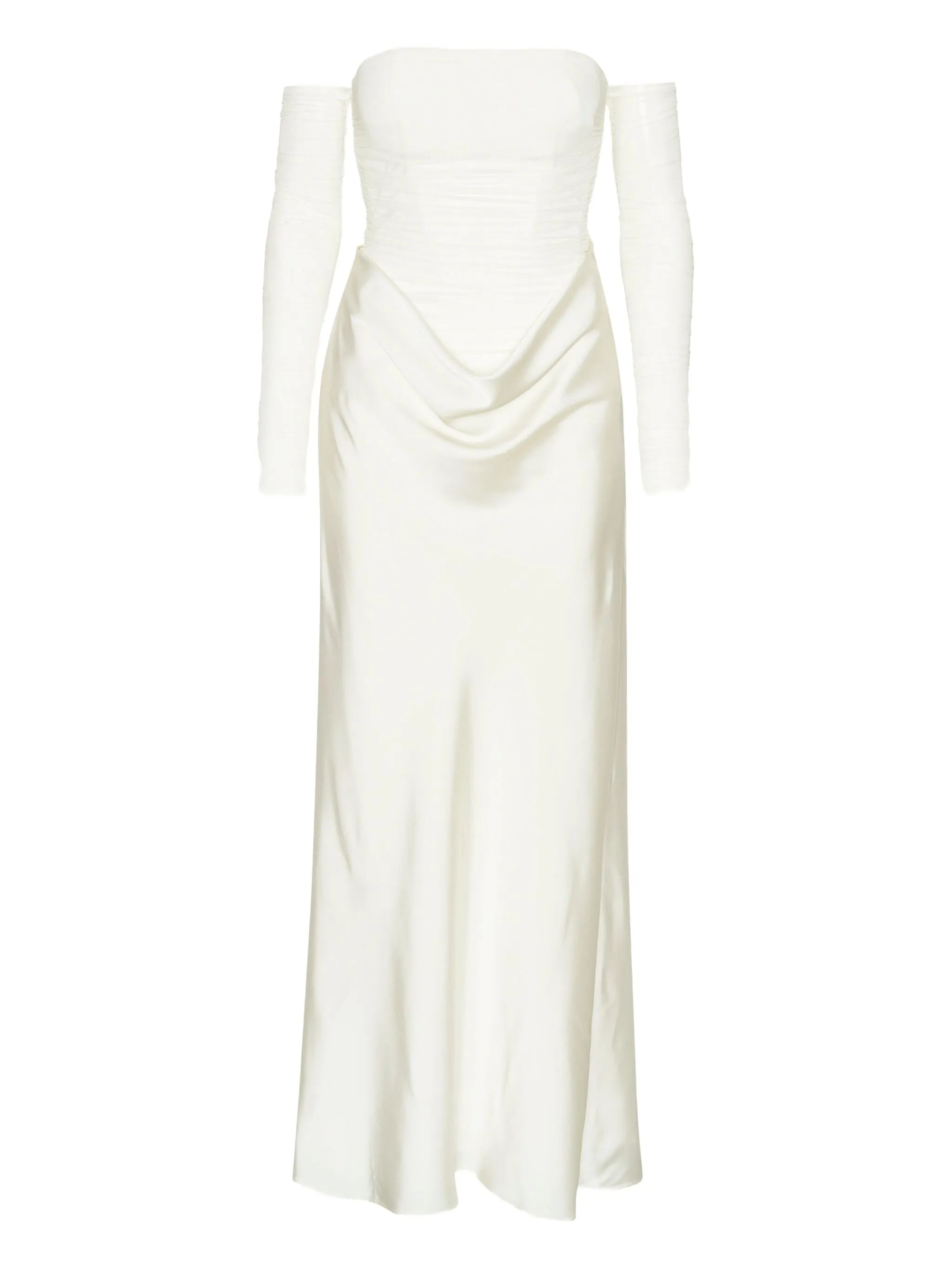 ruched-details maxi dress