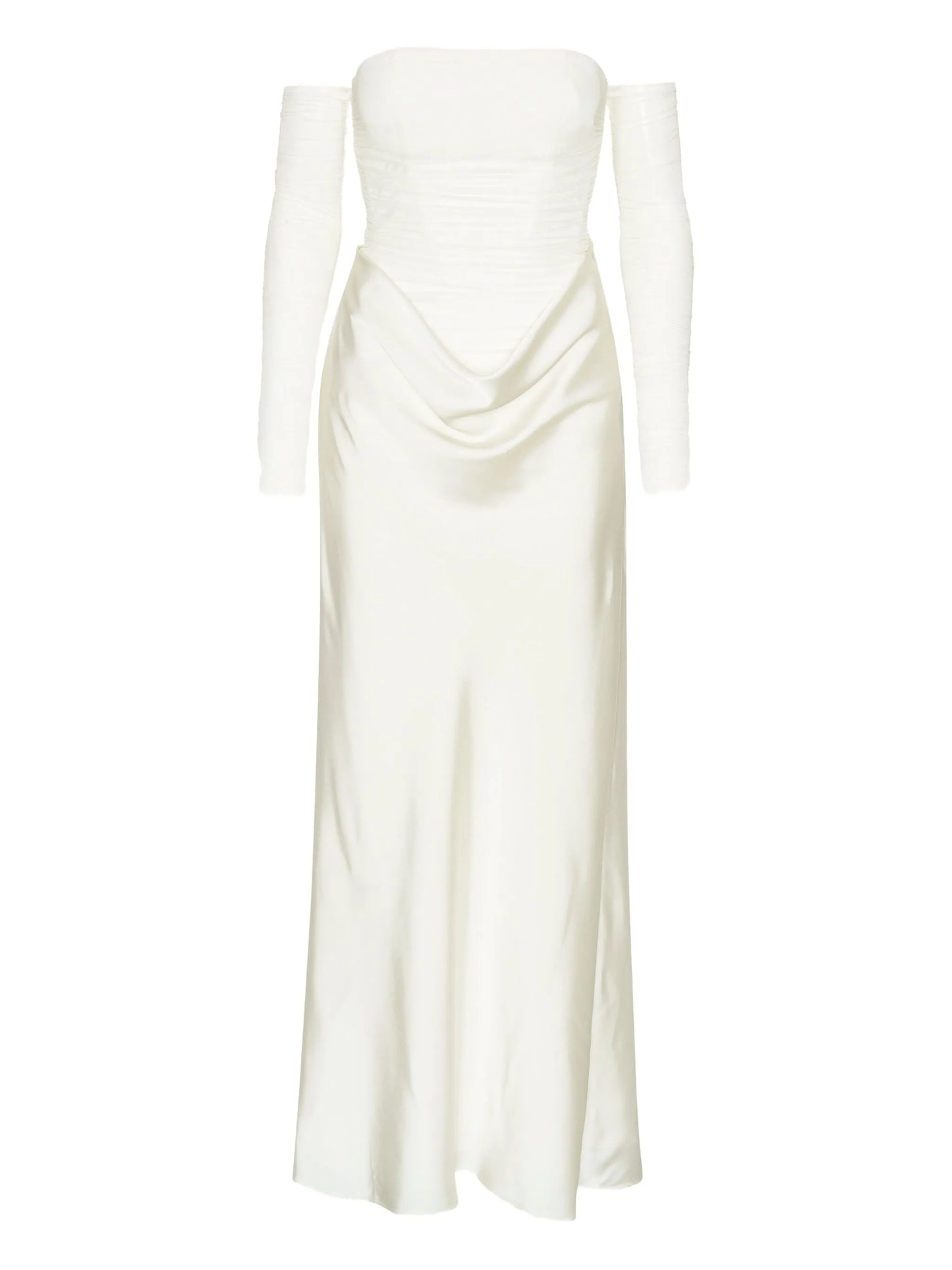 ruched-details maxi dress