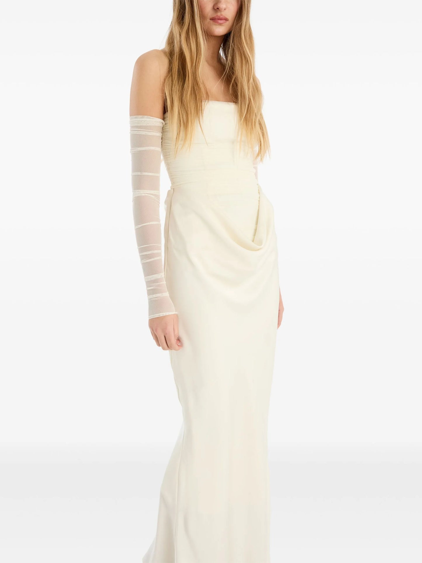 ruched-details maxi dress