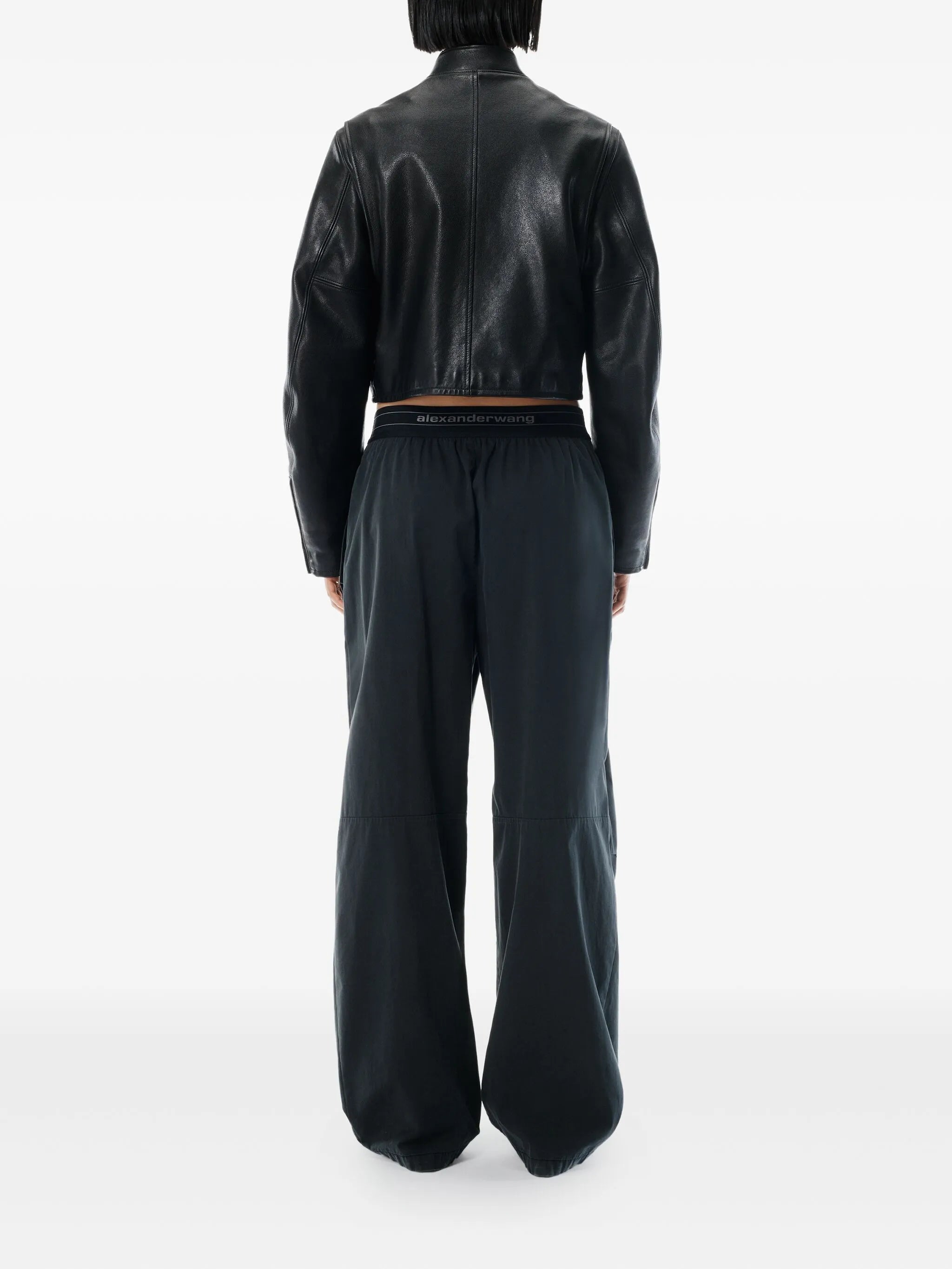 mid-rise logo trousers