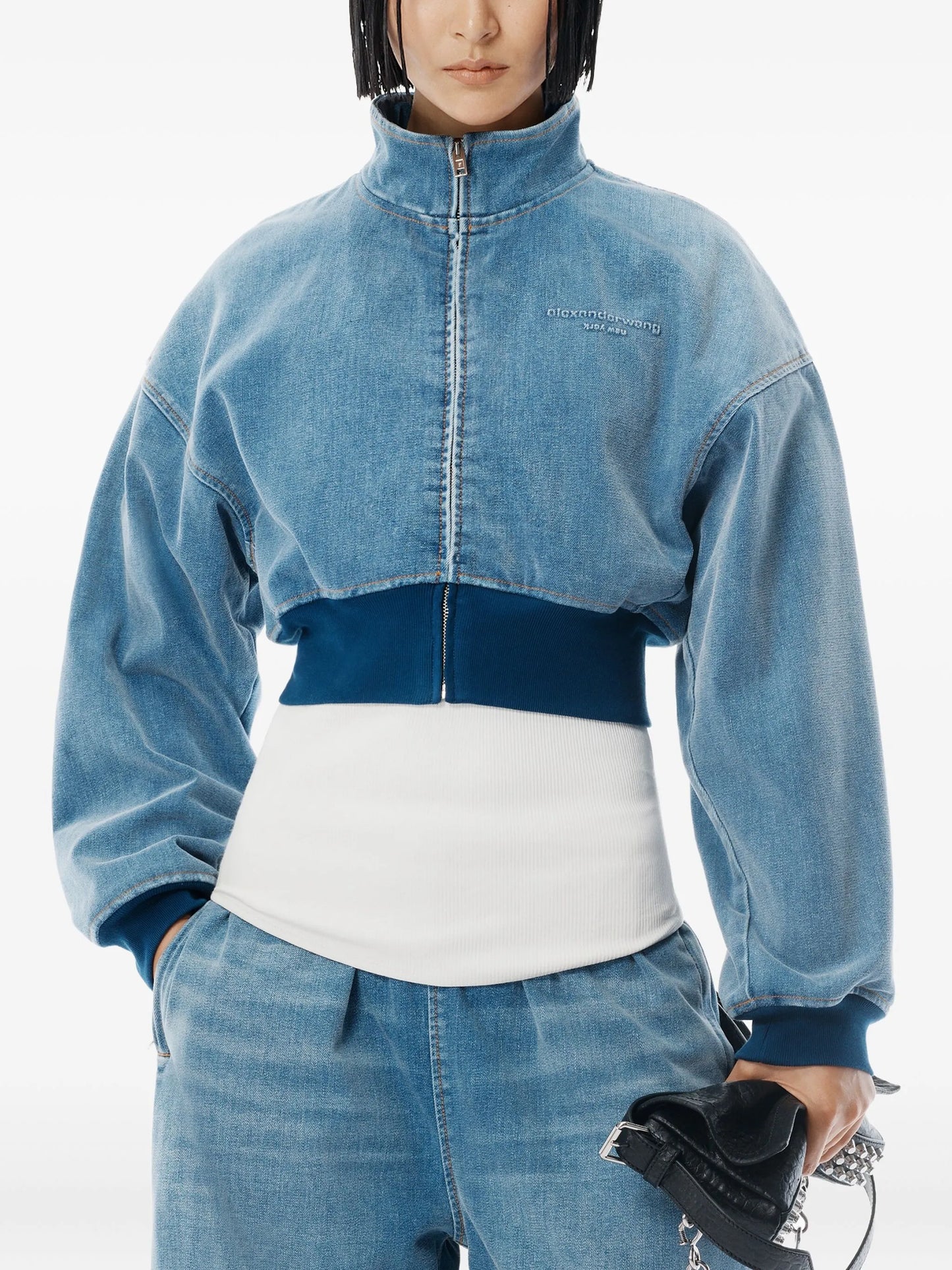 elasticated-waist drawstring track pants