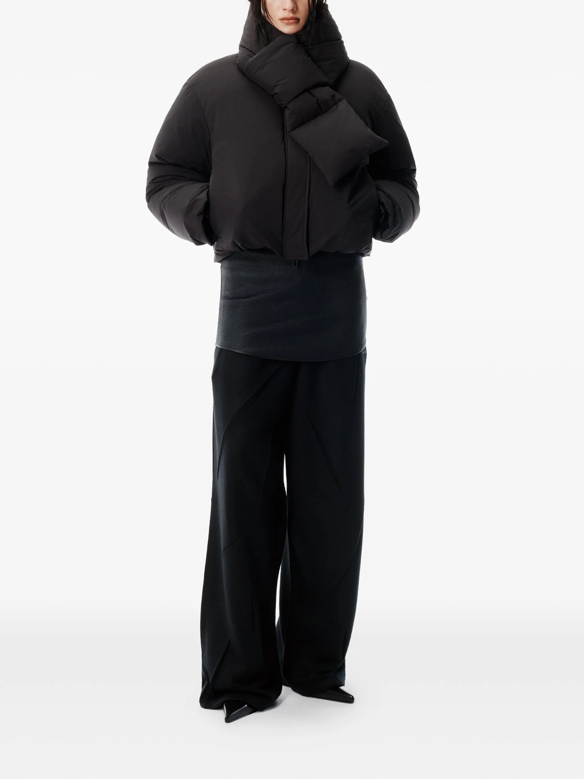 cropped puffer jacket