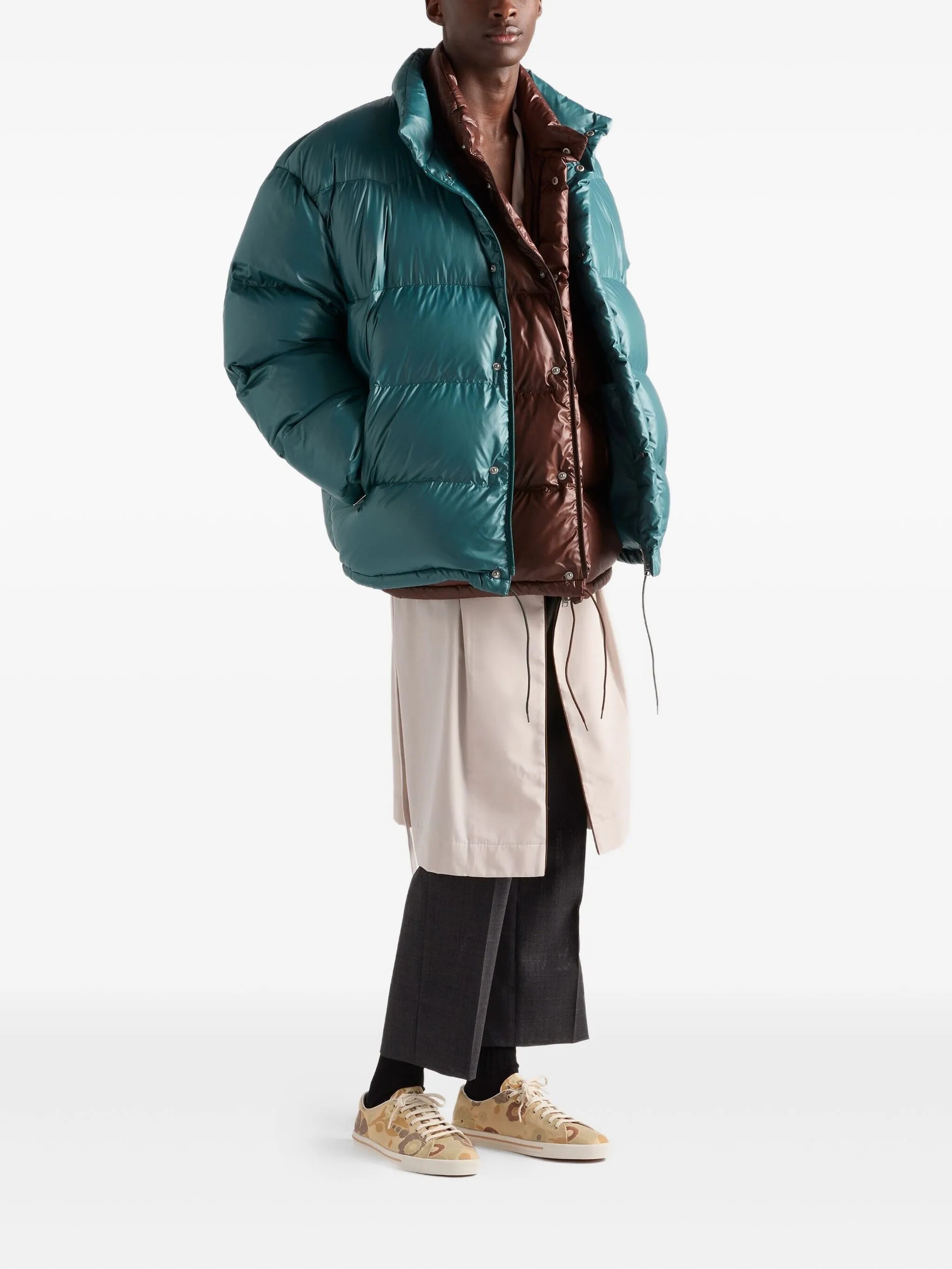 triangle-logo padded jacket