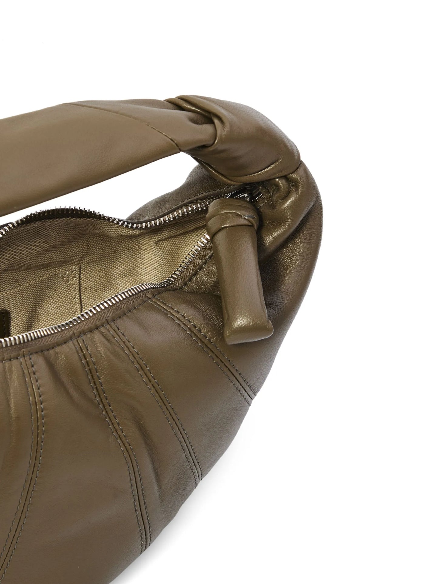 twisted-handle mini shoulder bag