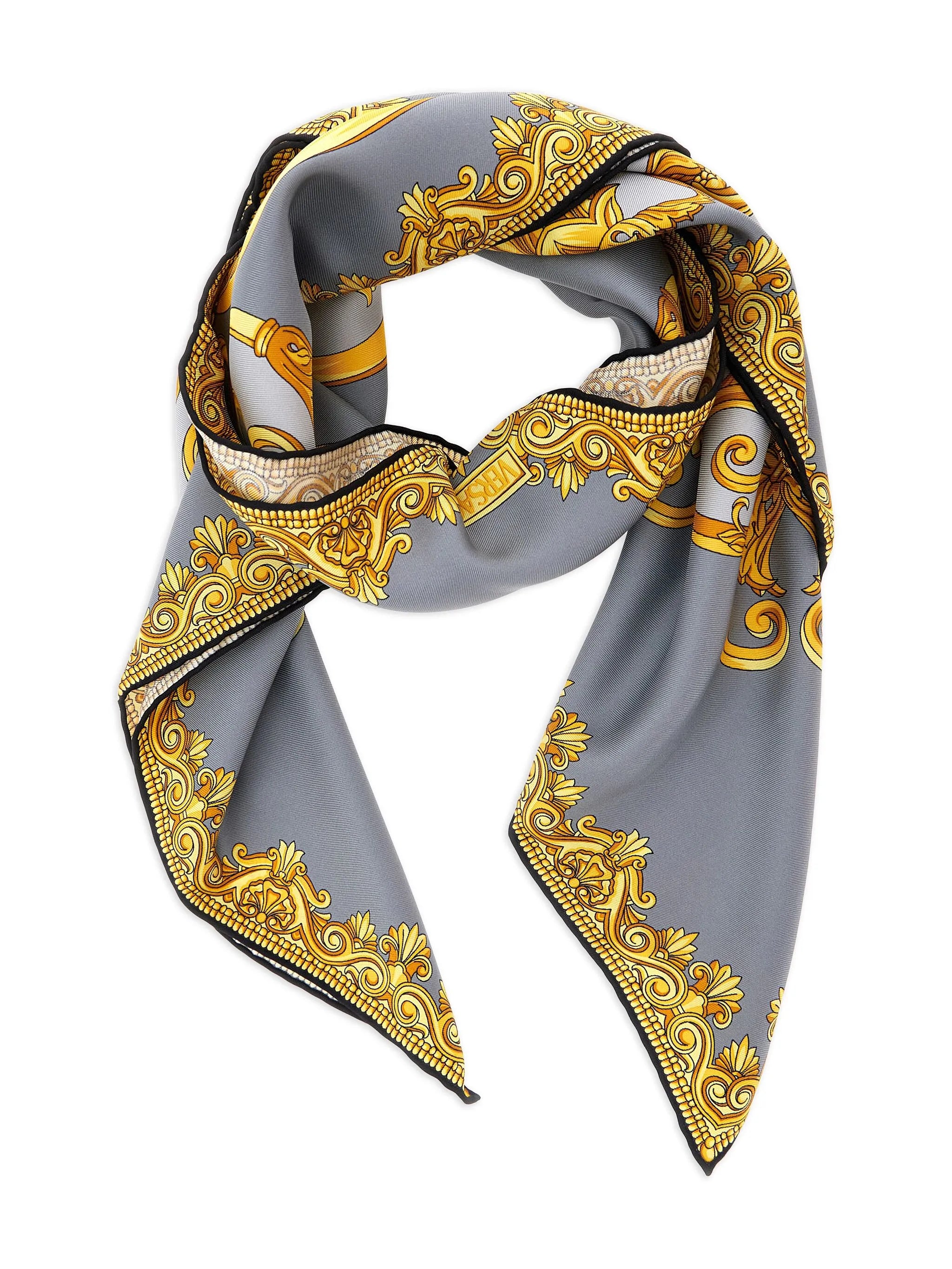 baroque-cheetah silk scarf