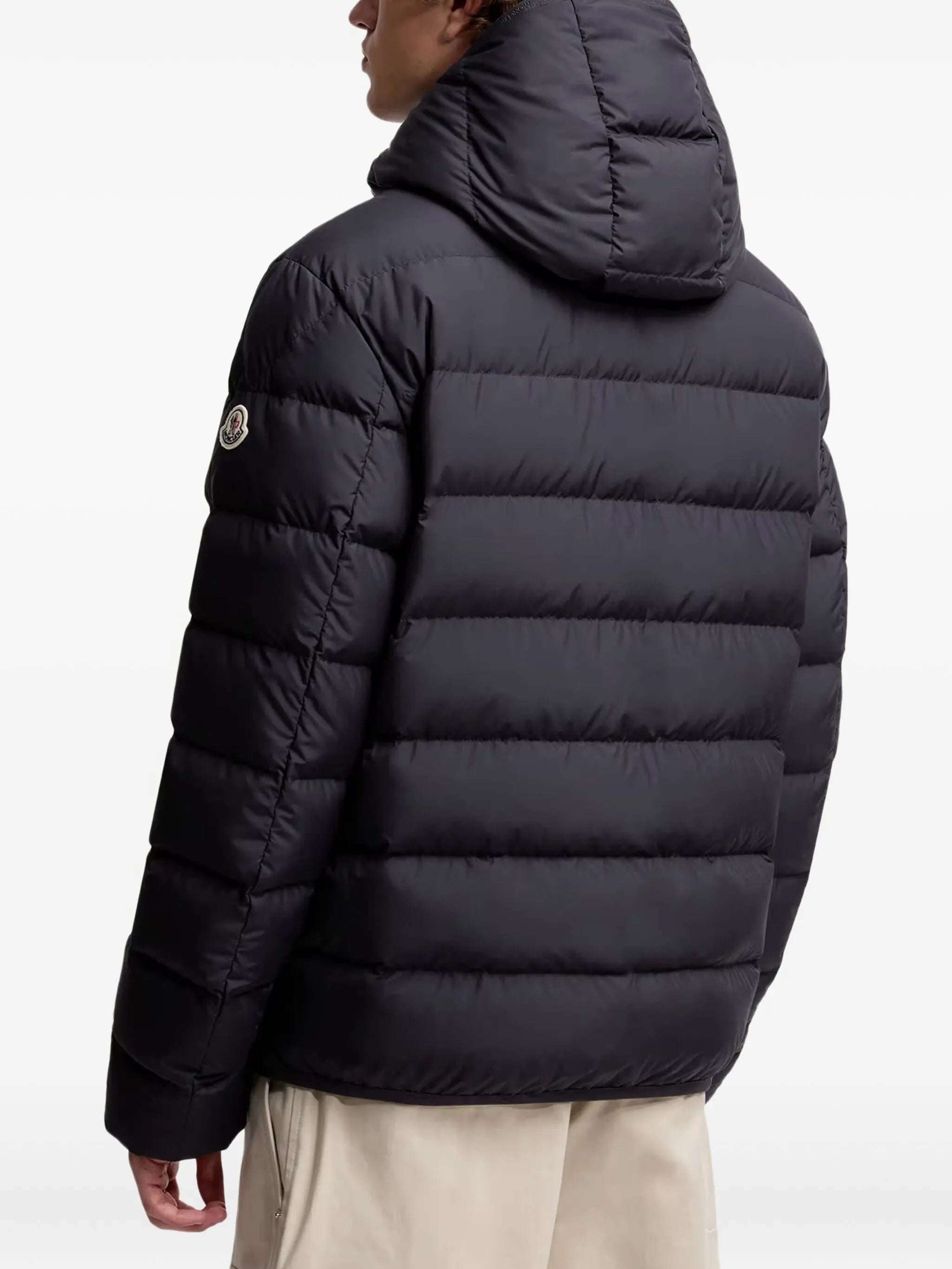 hooded quilted jacket