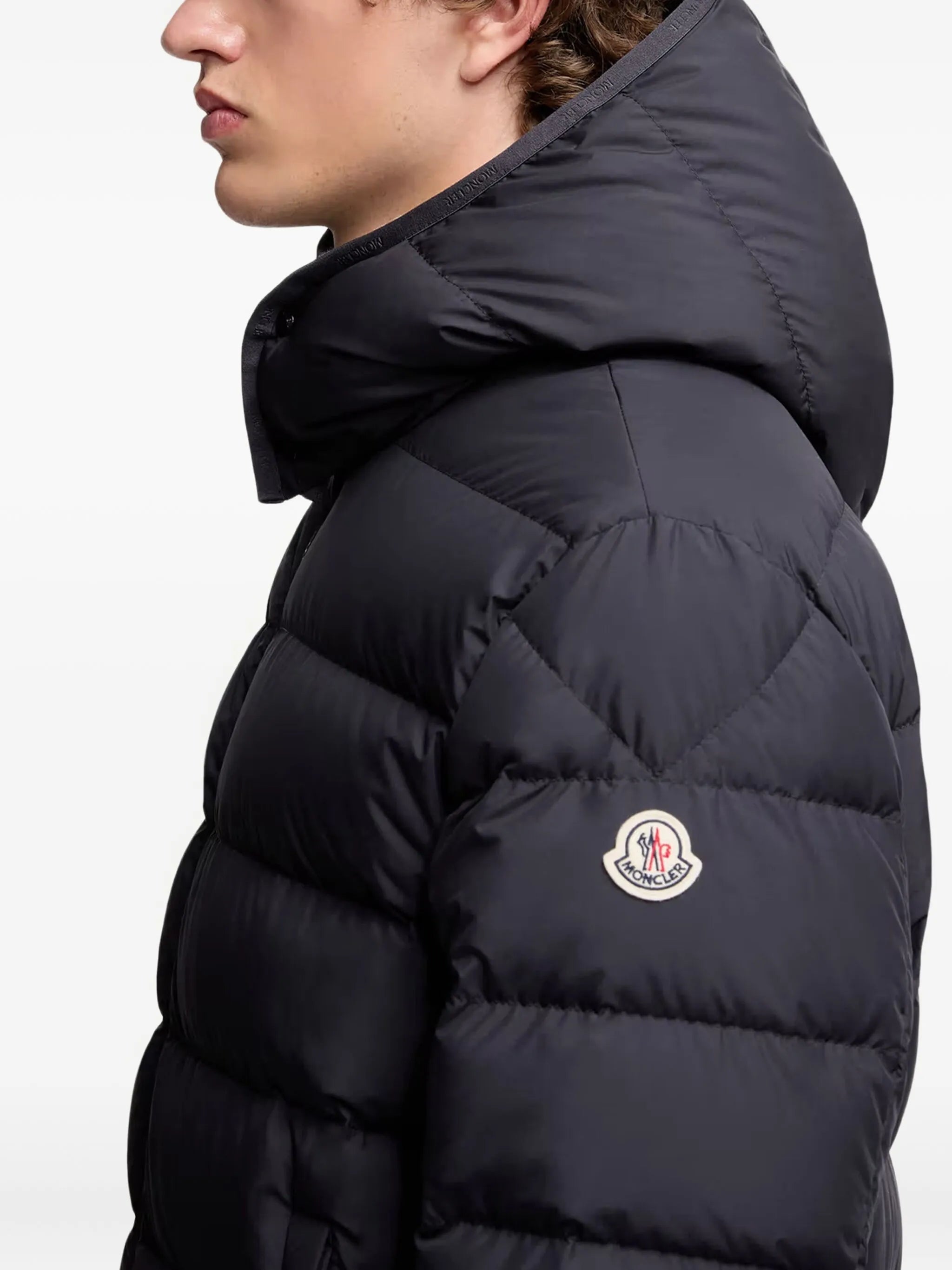 hooded quilted jacket