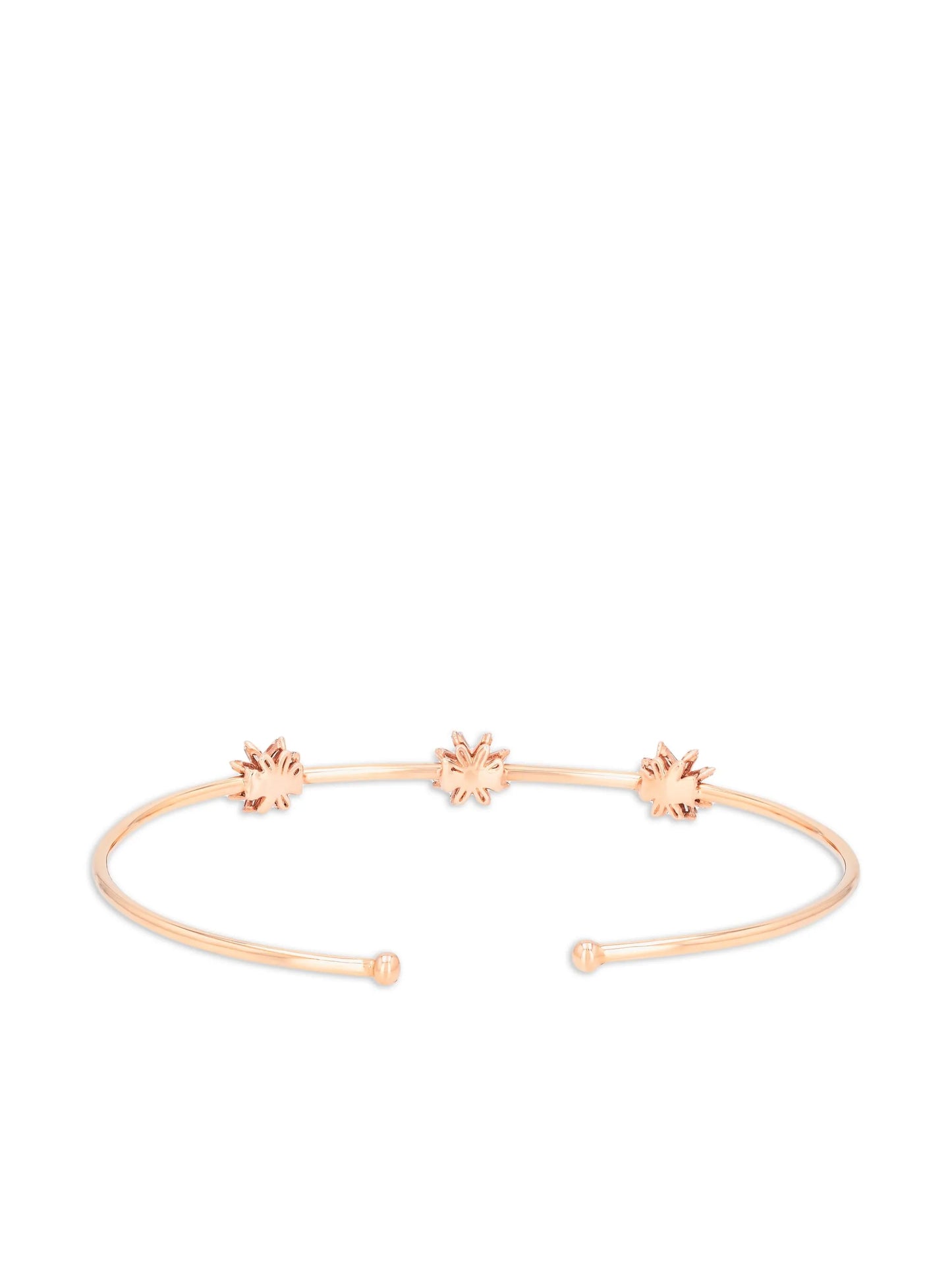 18K yellow gold diamond bangle