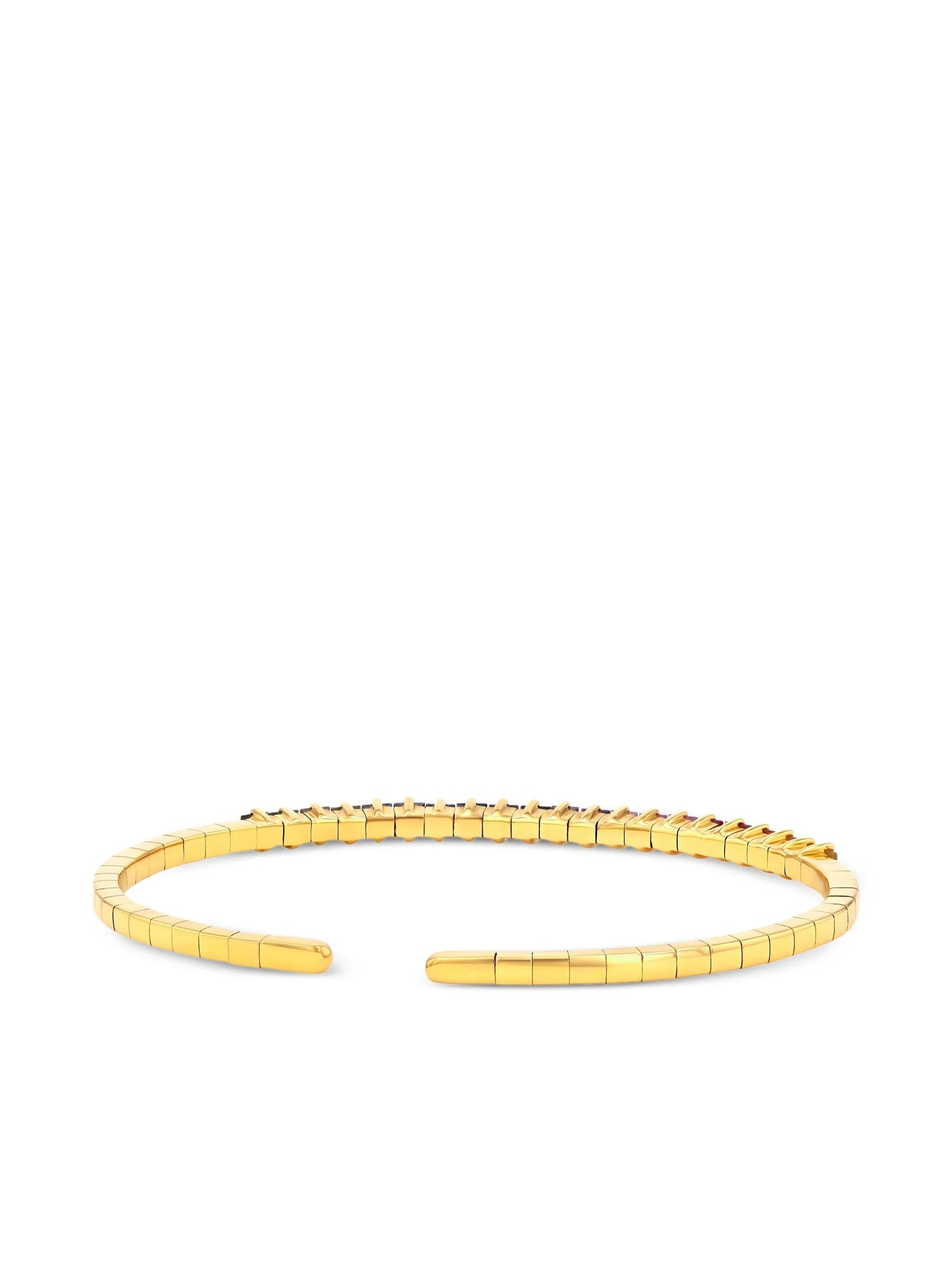 18kt yellow gold Rainbow Sapphire cuff bracelet