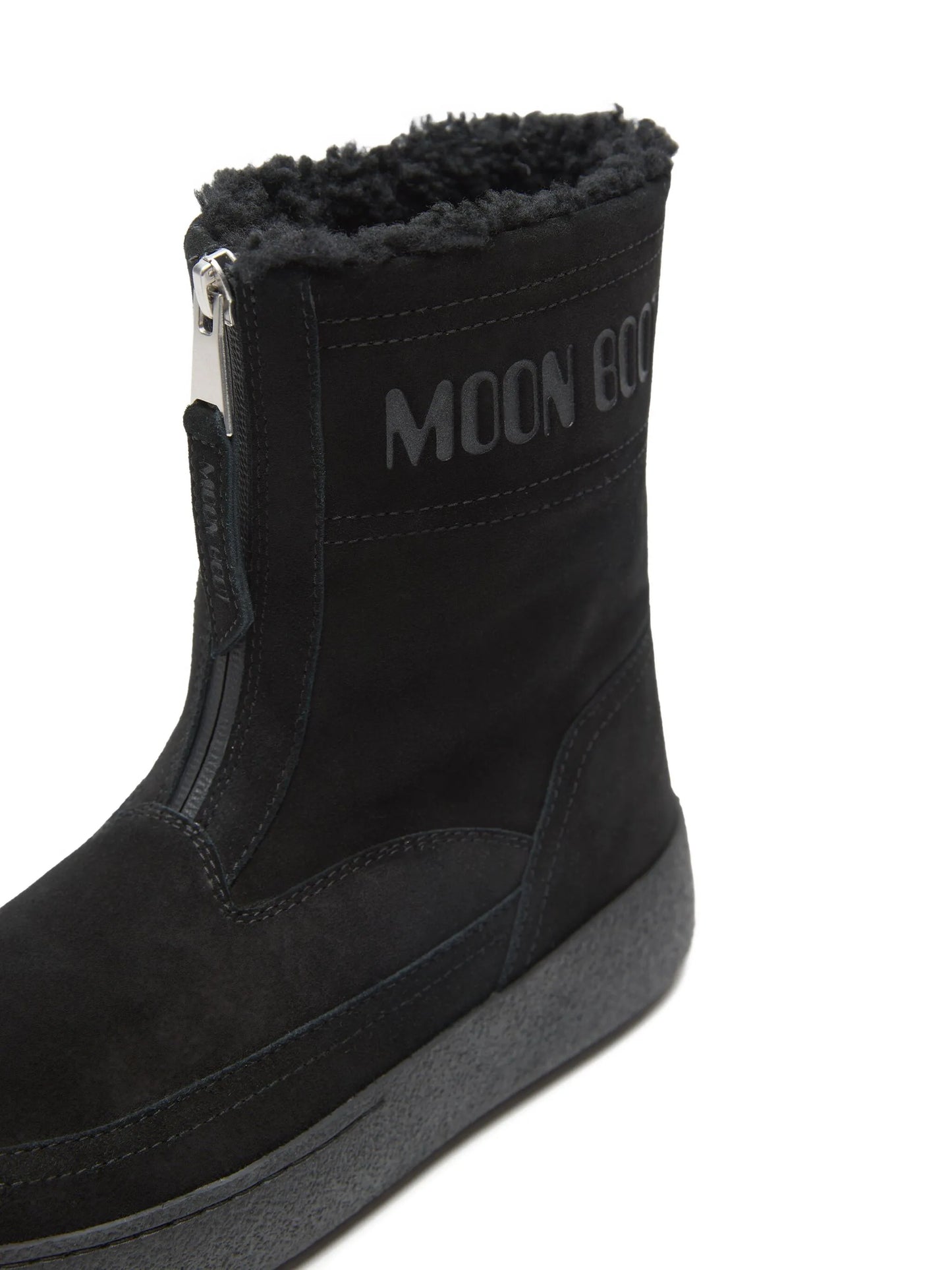 LTrack Lara zip-front shearling boots
