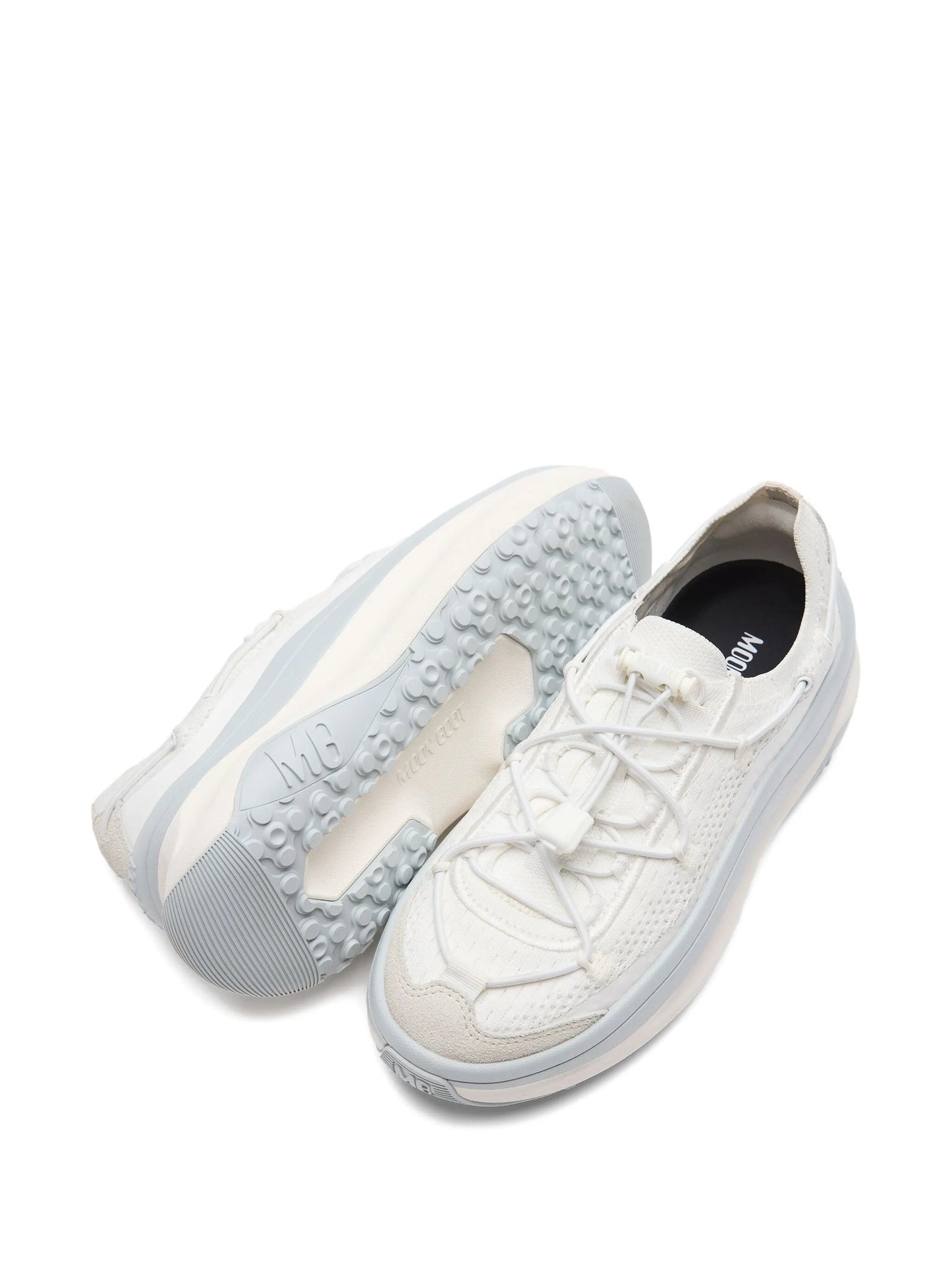lace-up knitted sneakers