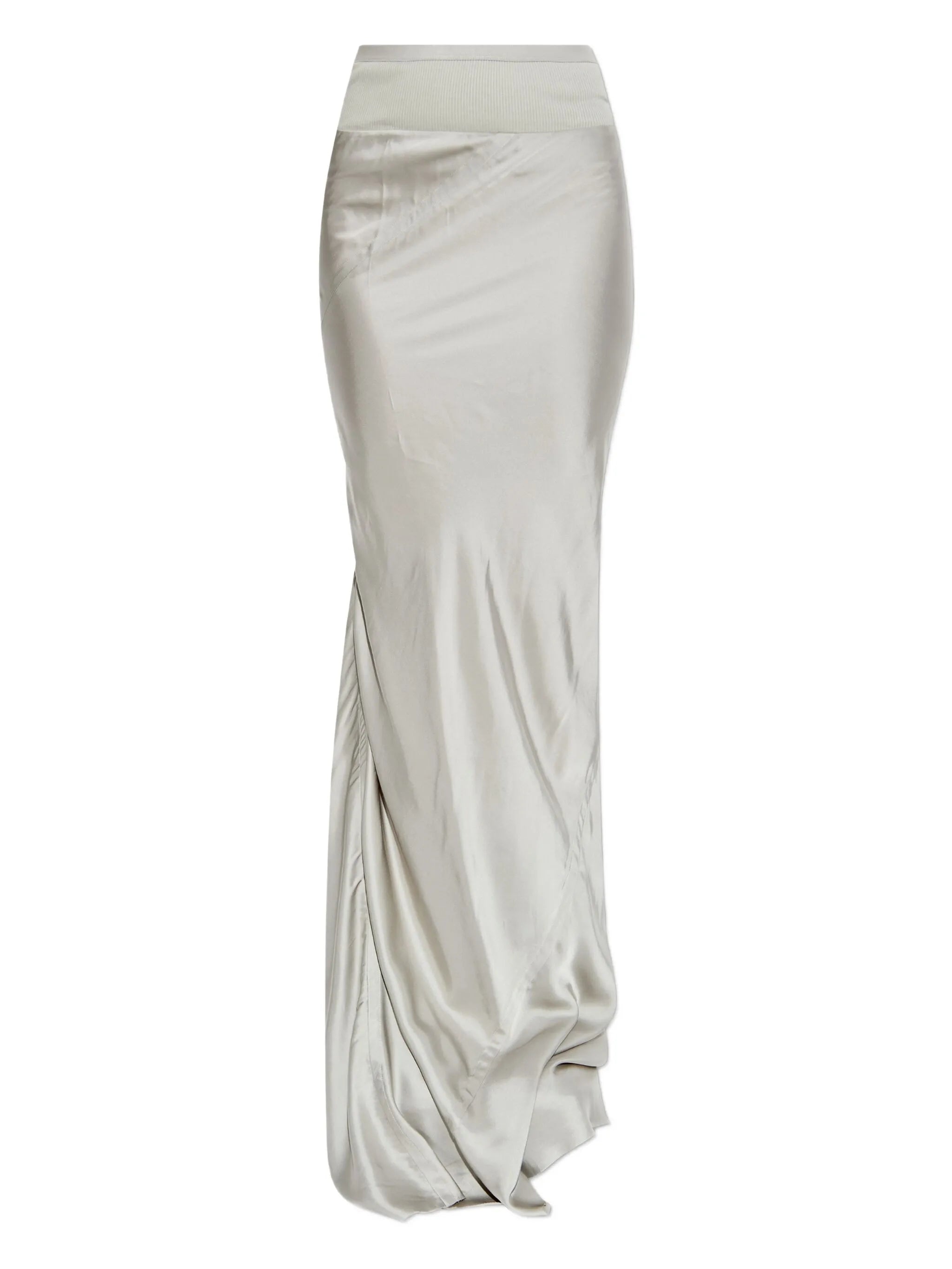 ribbed-waistband skirt