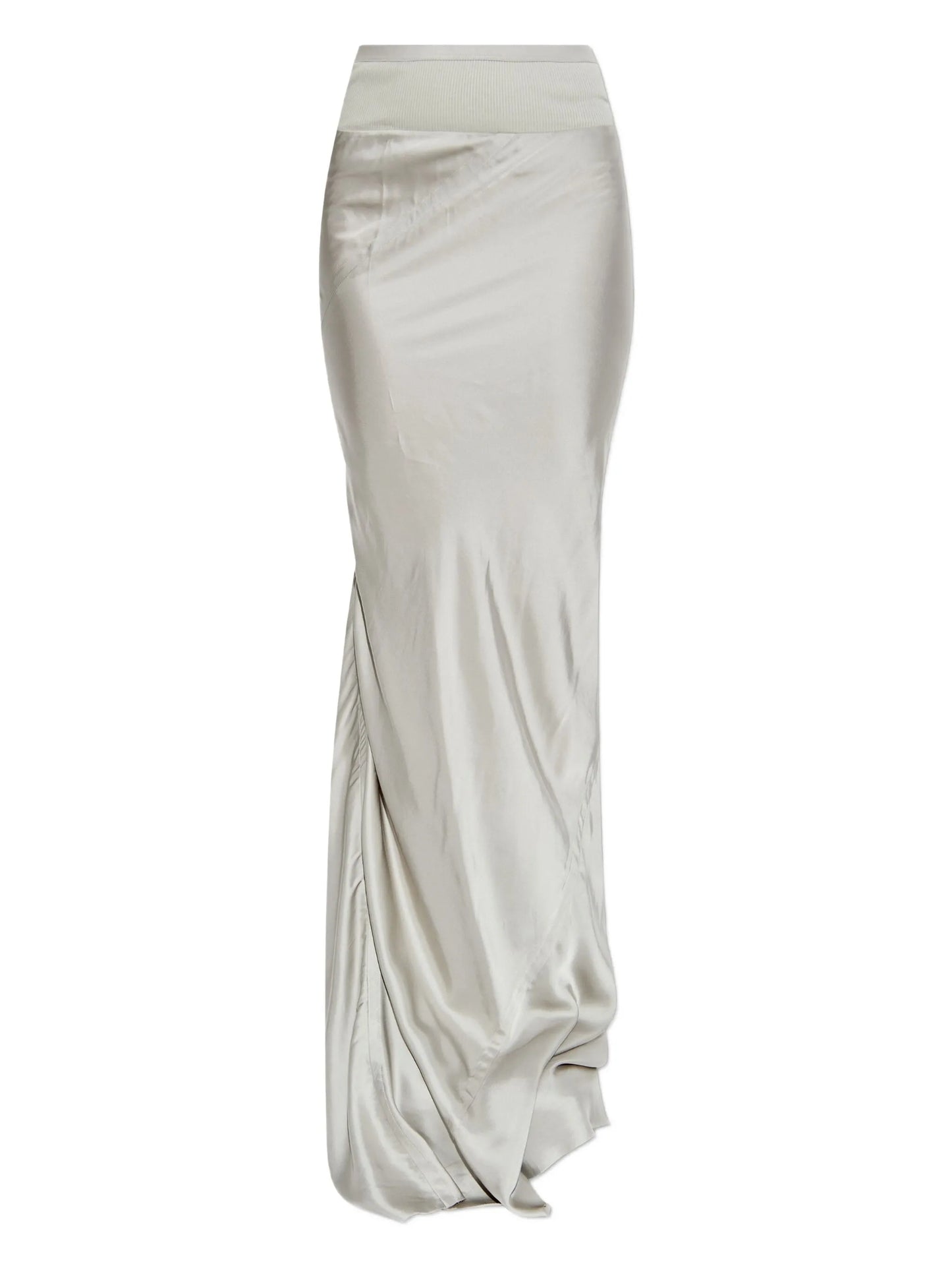 ribbed-waistband skirt