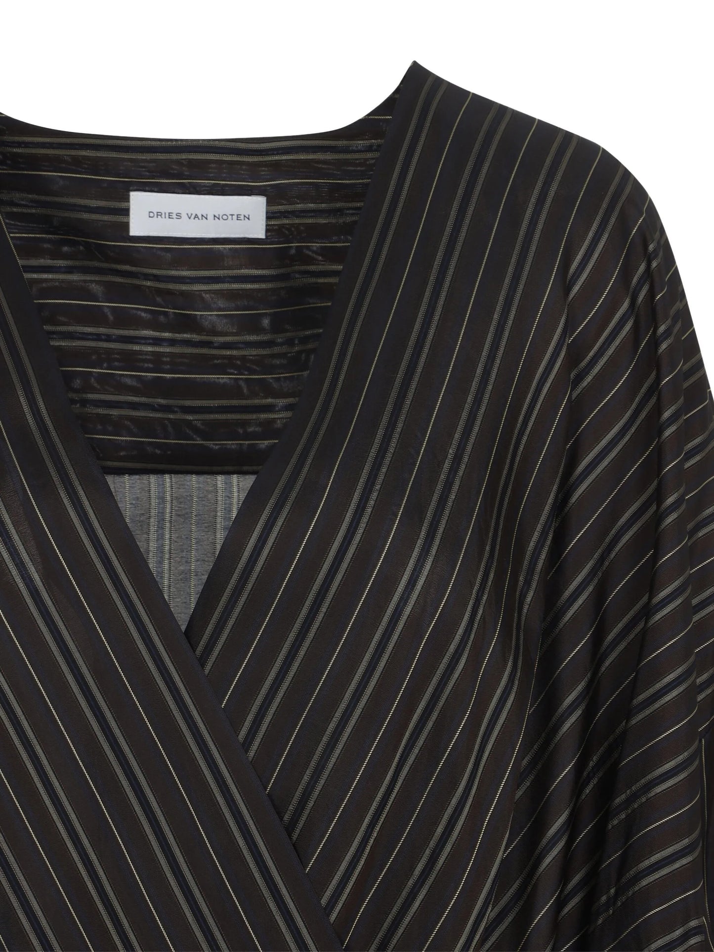 striped wrap top