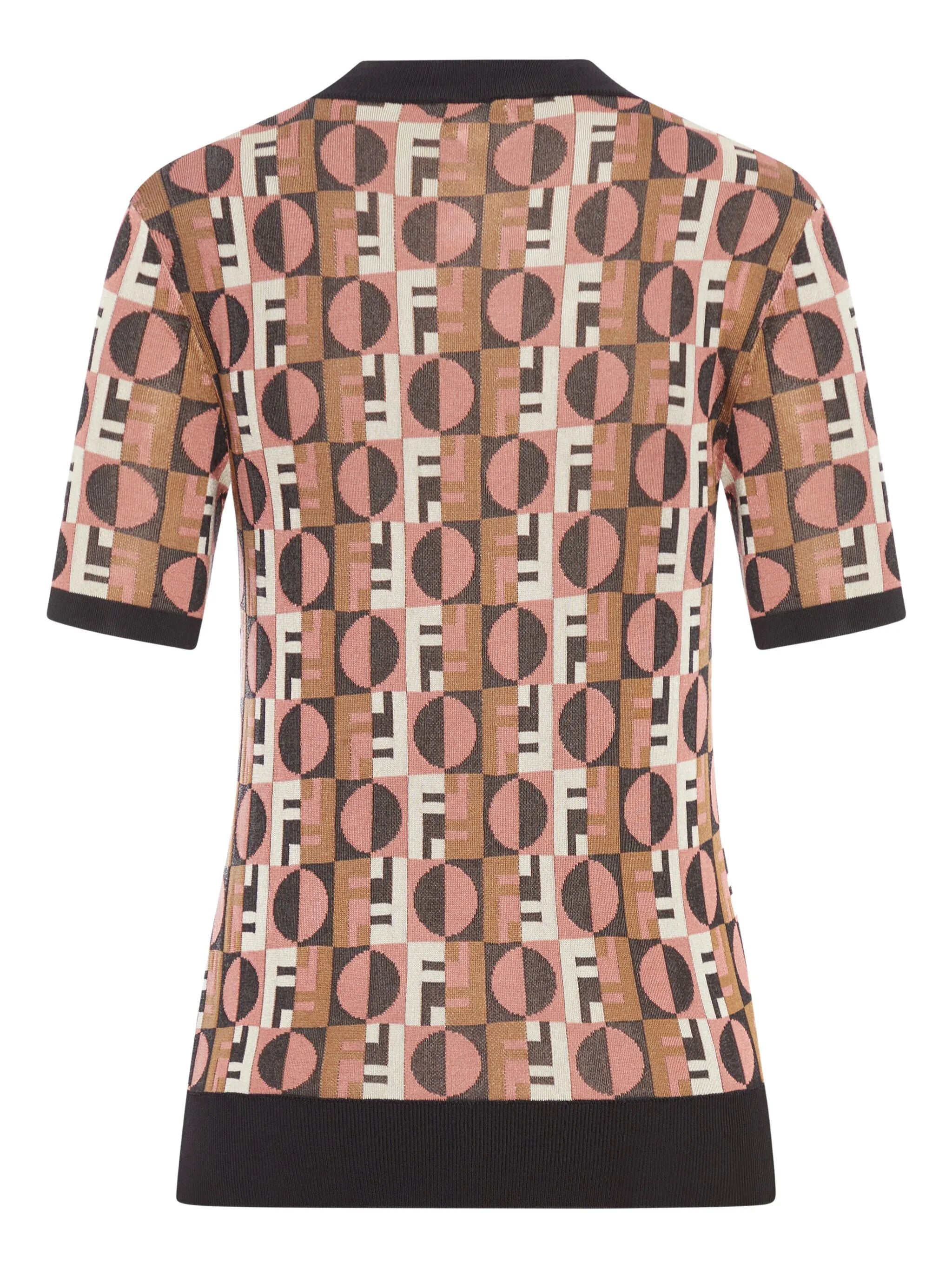 geometric jacquard T-shirt