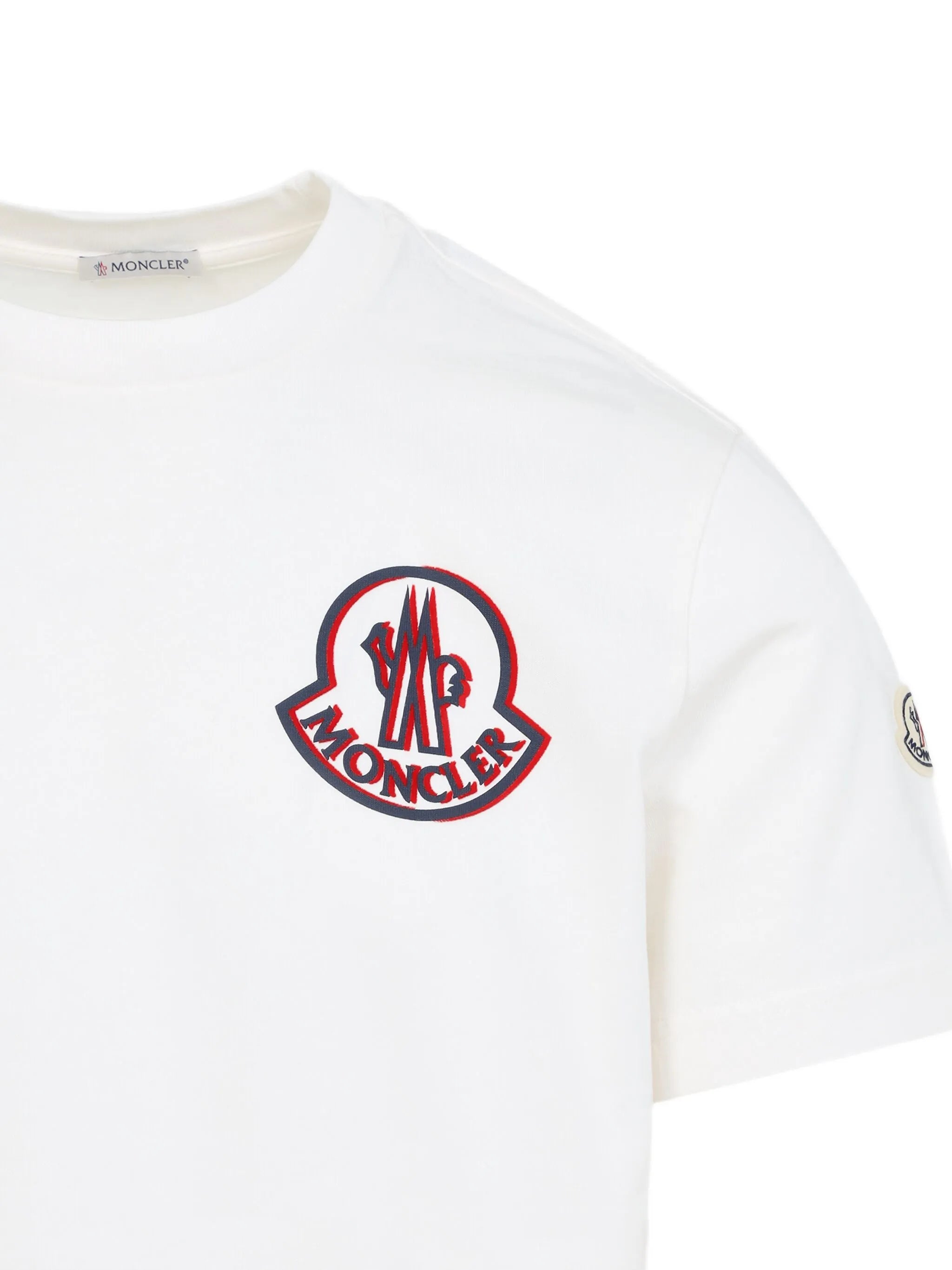 logo-patch cotton T-shirt