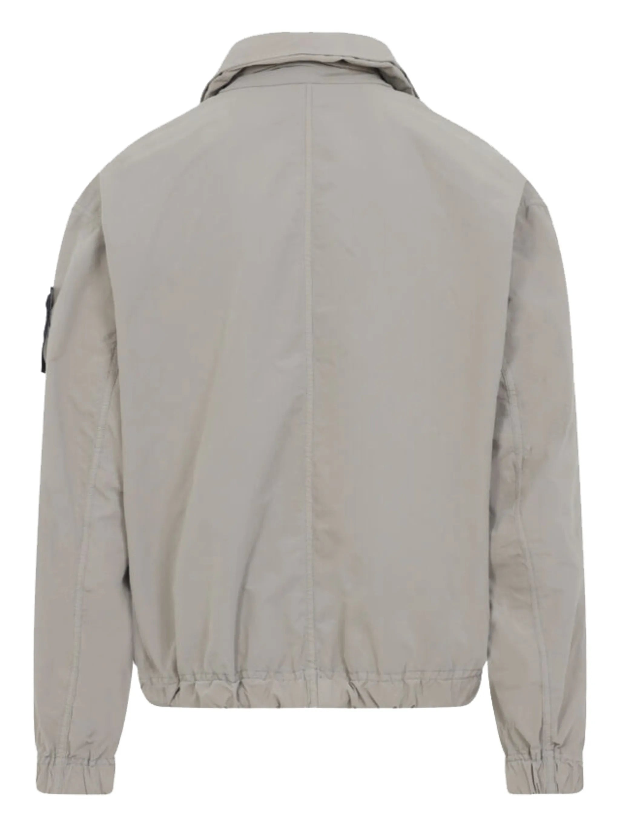 zip-fastening bomber jacket
