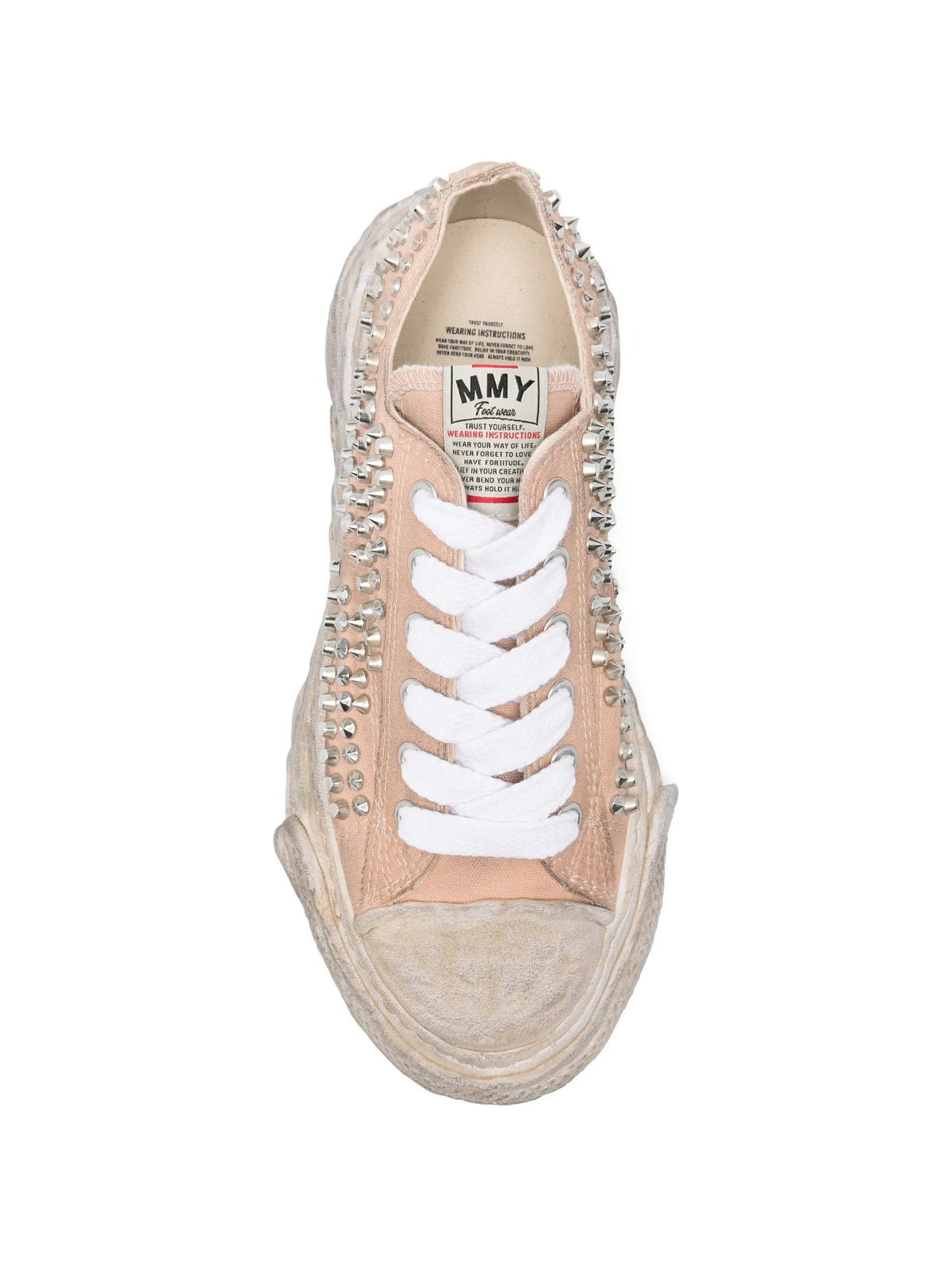 (exclusive edition) "PETERSON23"OG sole studded canvas low-top sneakers