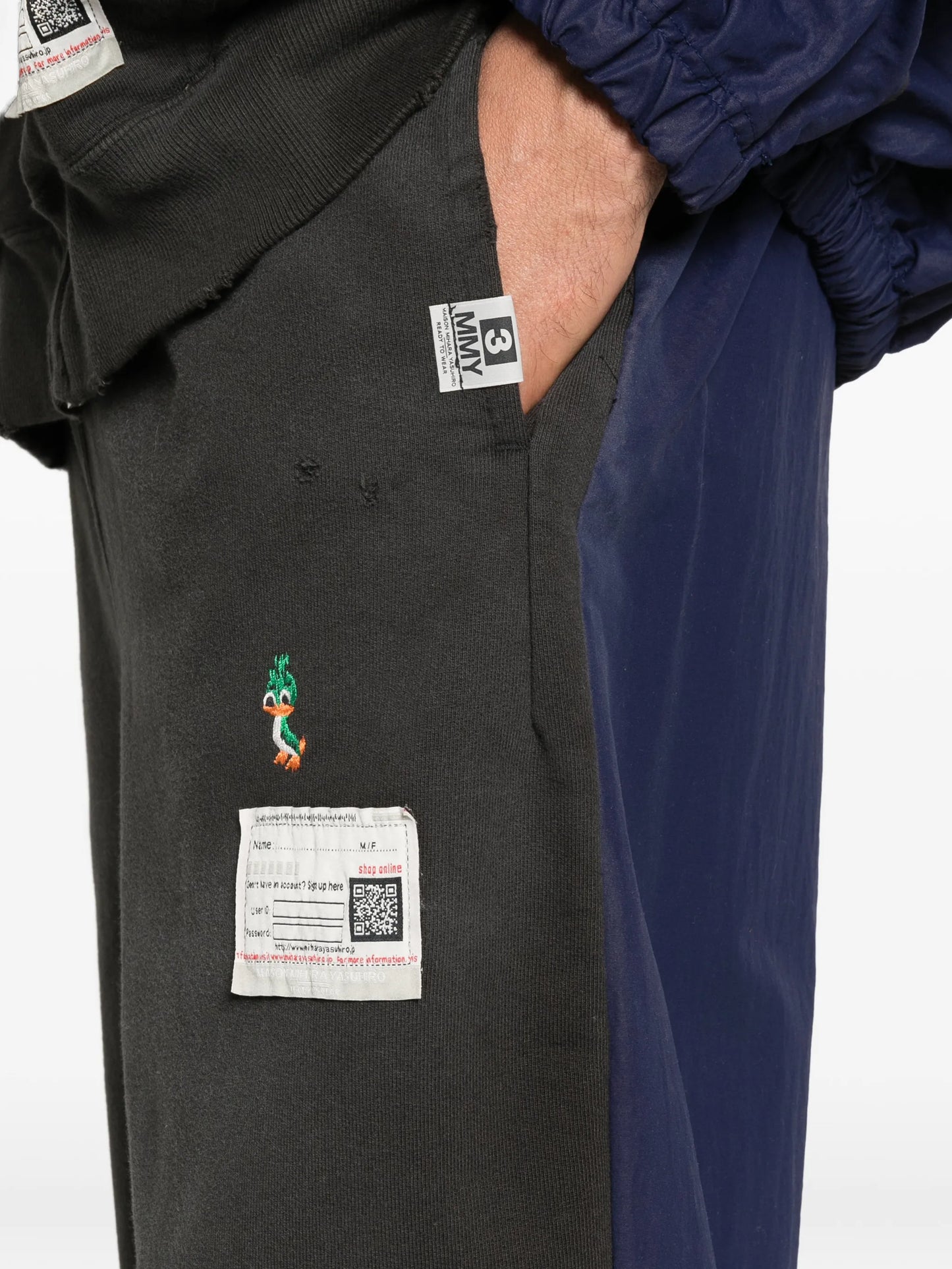 patch-detail track pants