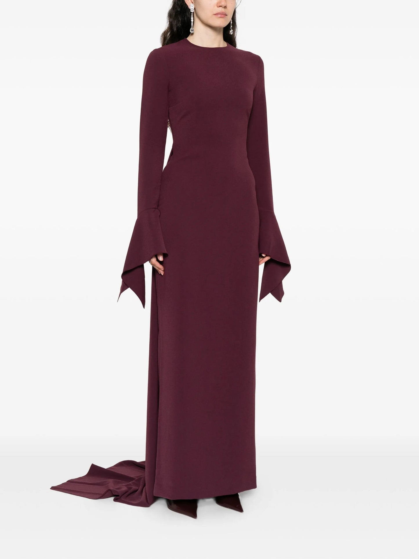 The Blake flared-sleeve maxi dress