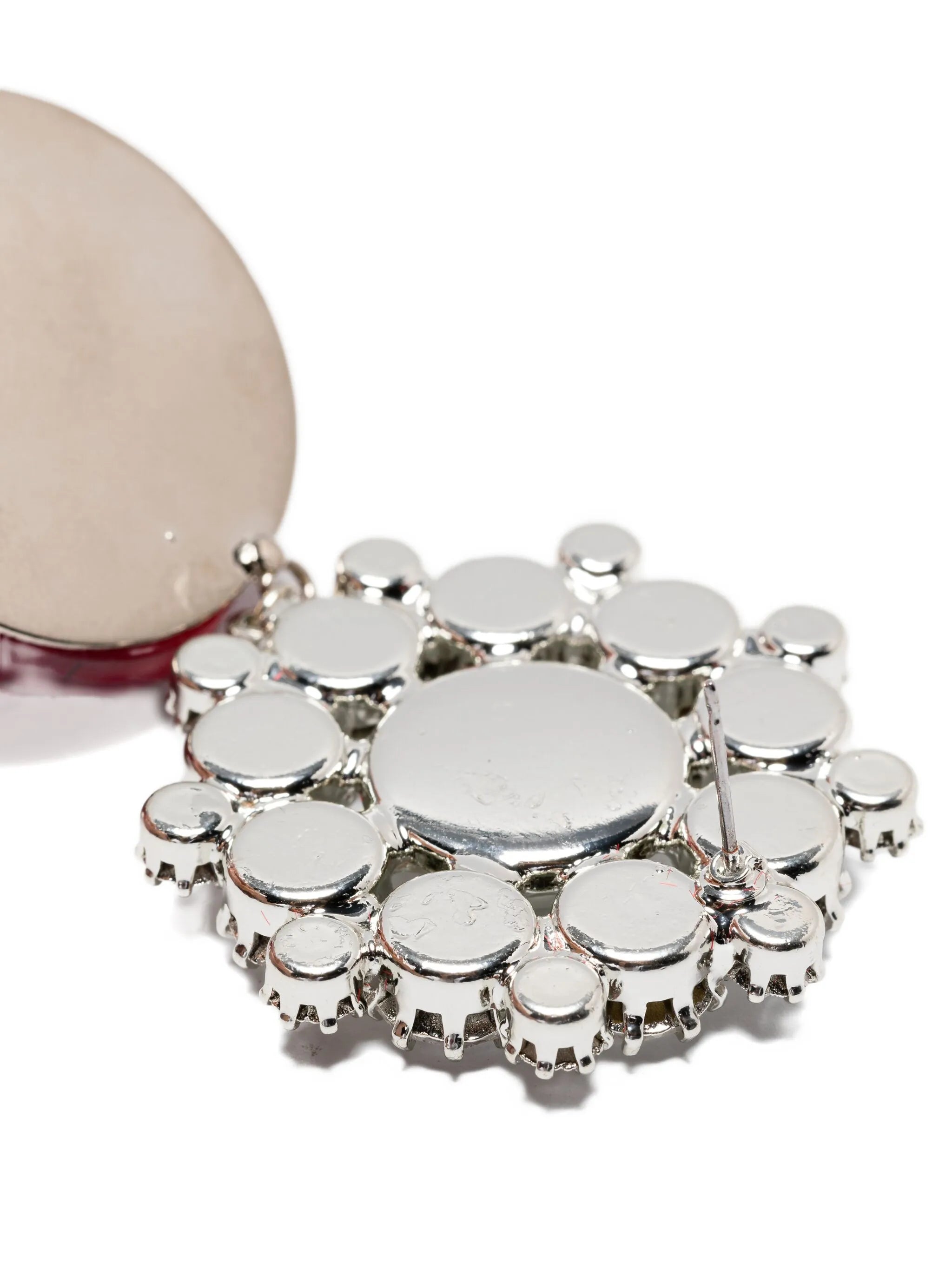 rose crystal-embellished earrings