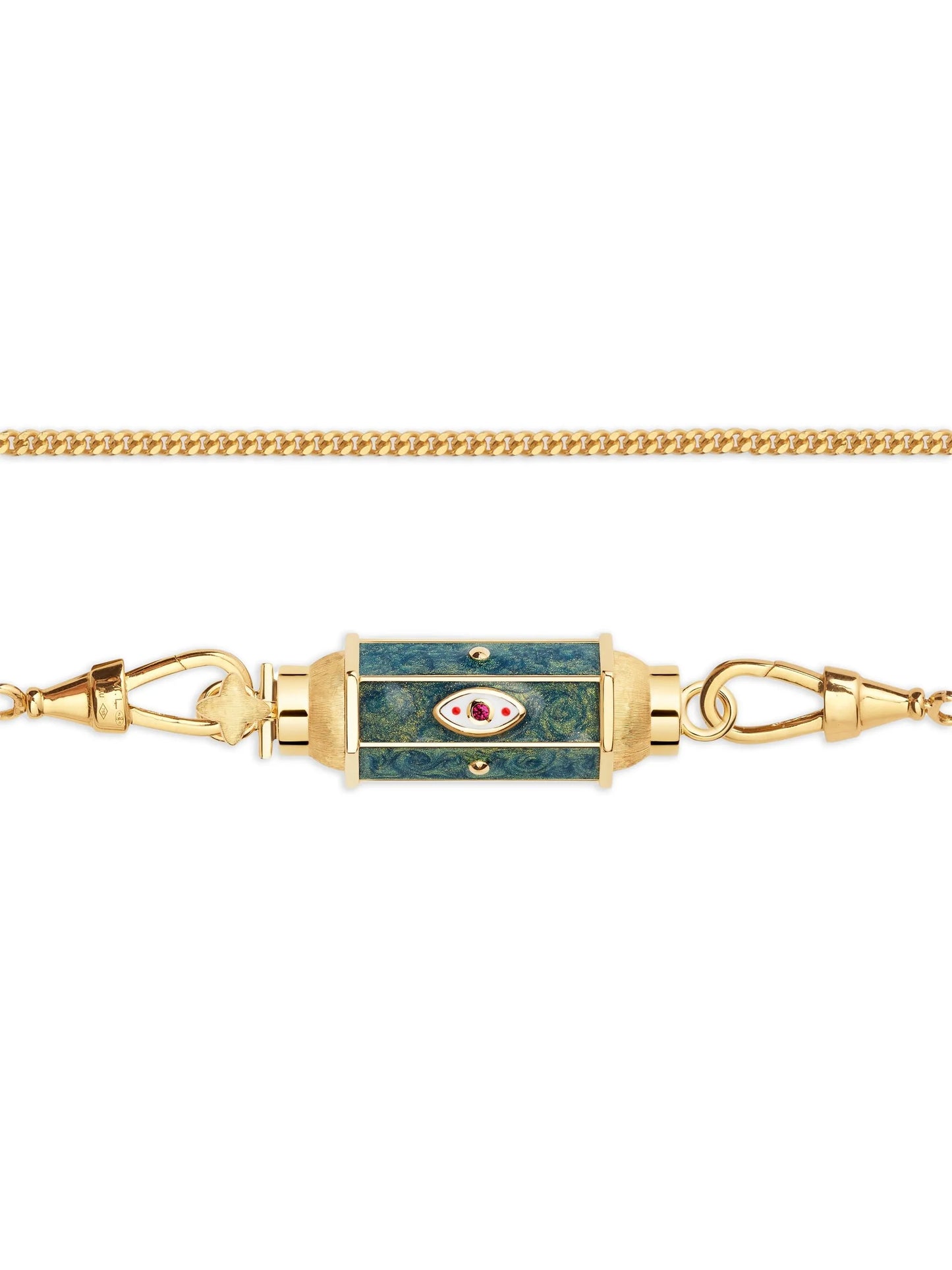 18K yellow gold Evil Eye necklace