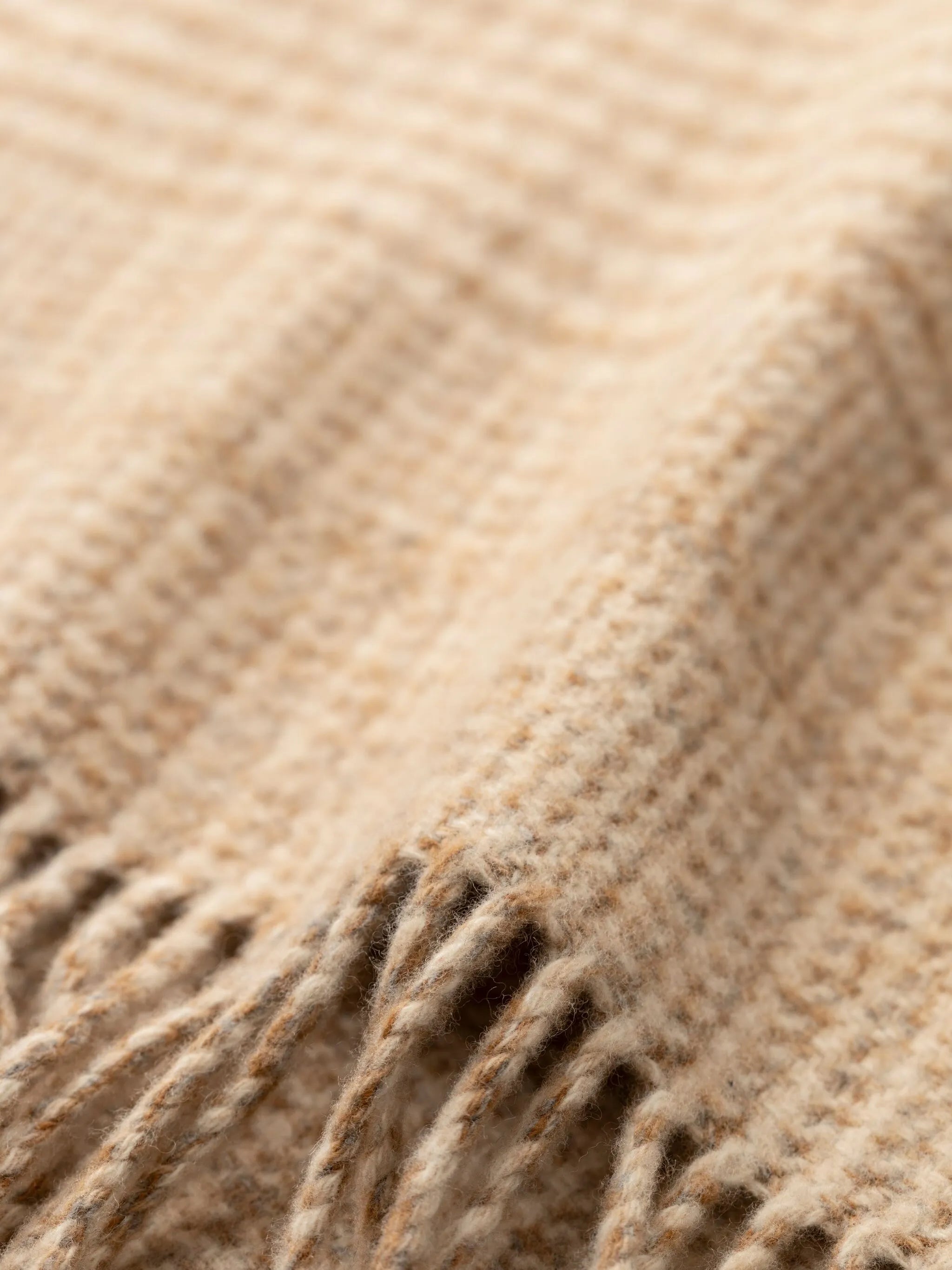 checked tweed throw