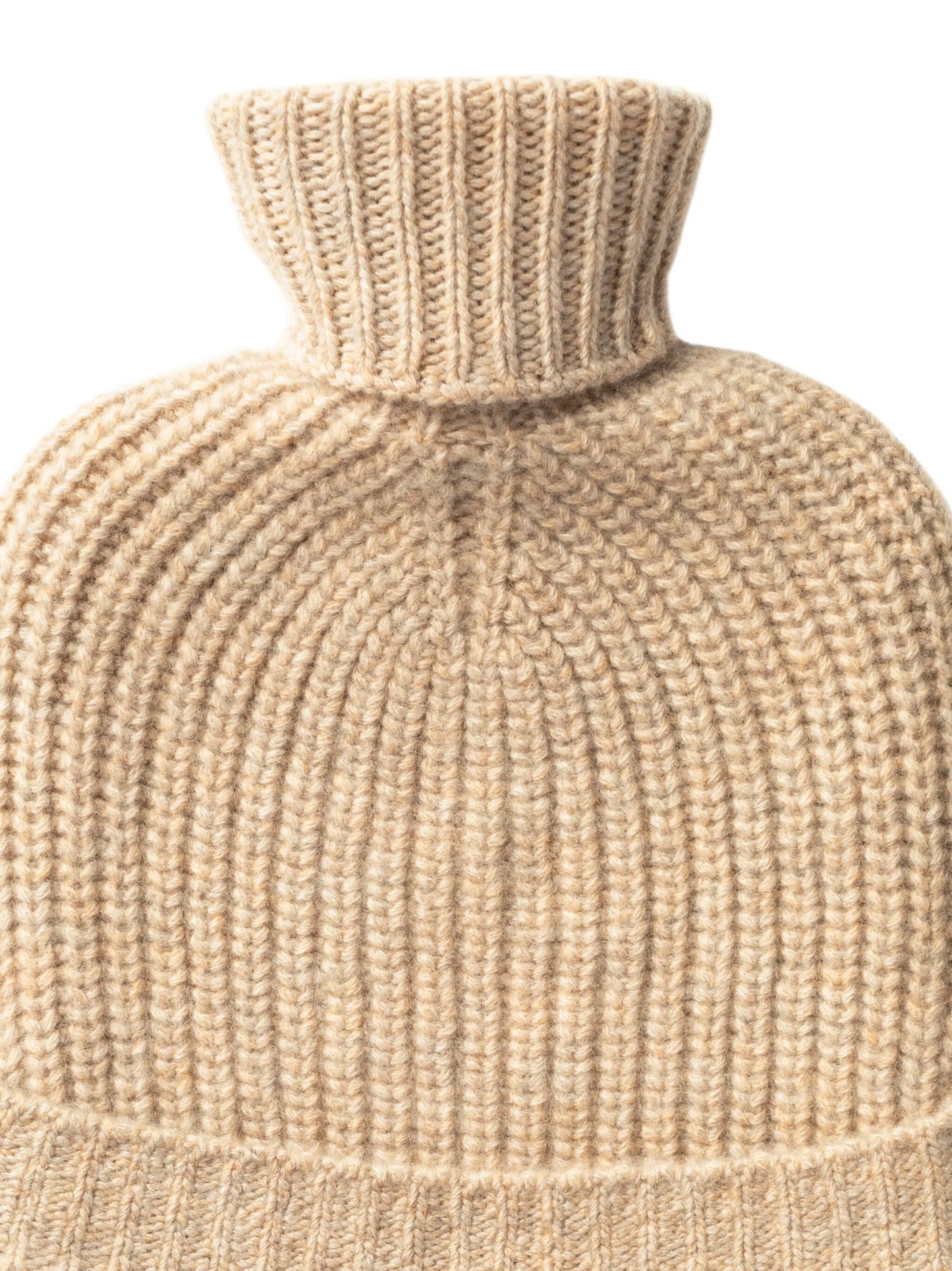 ribbed-knit hot water cover