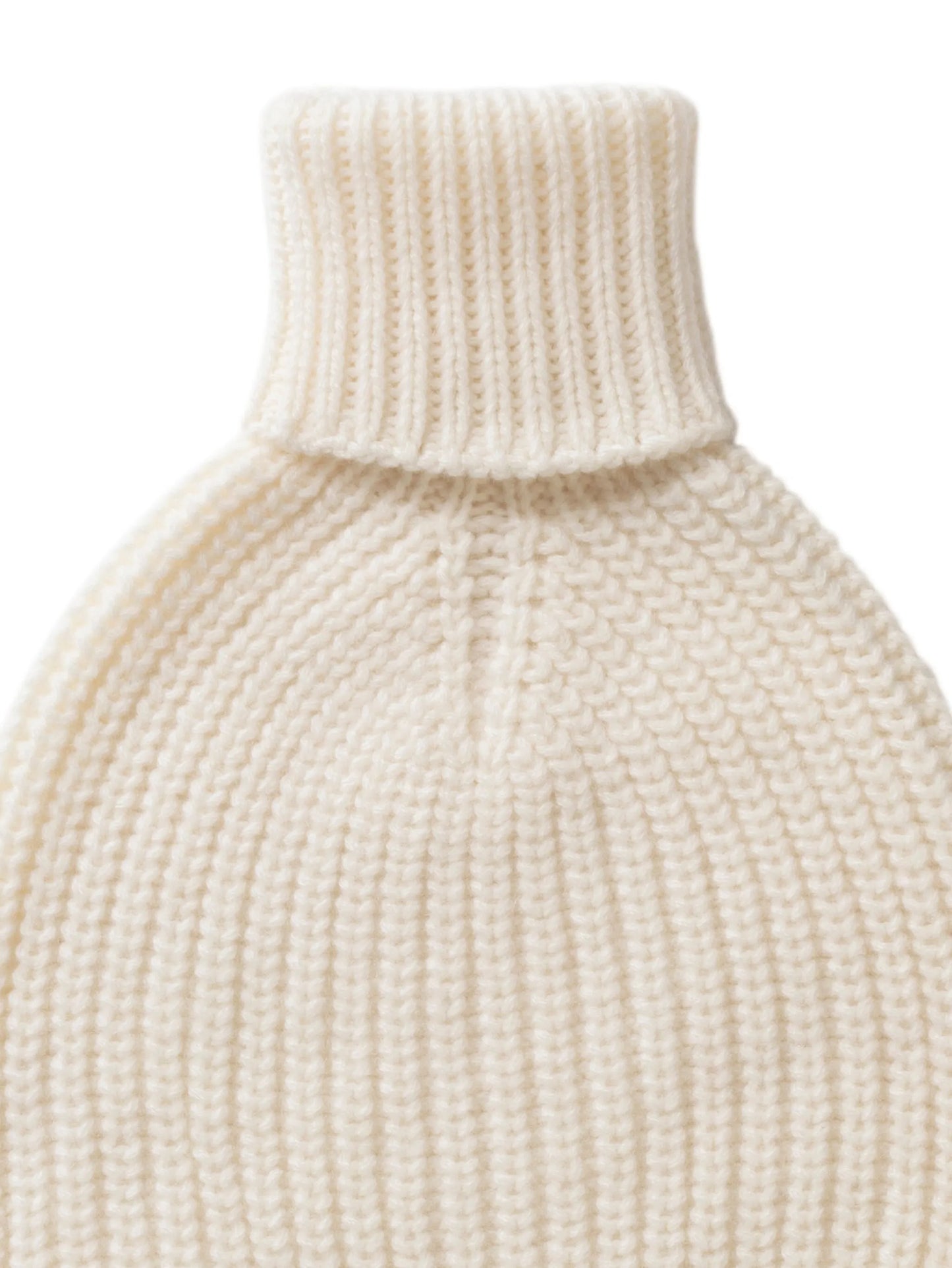 ribbed-knit hot water cover