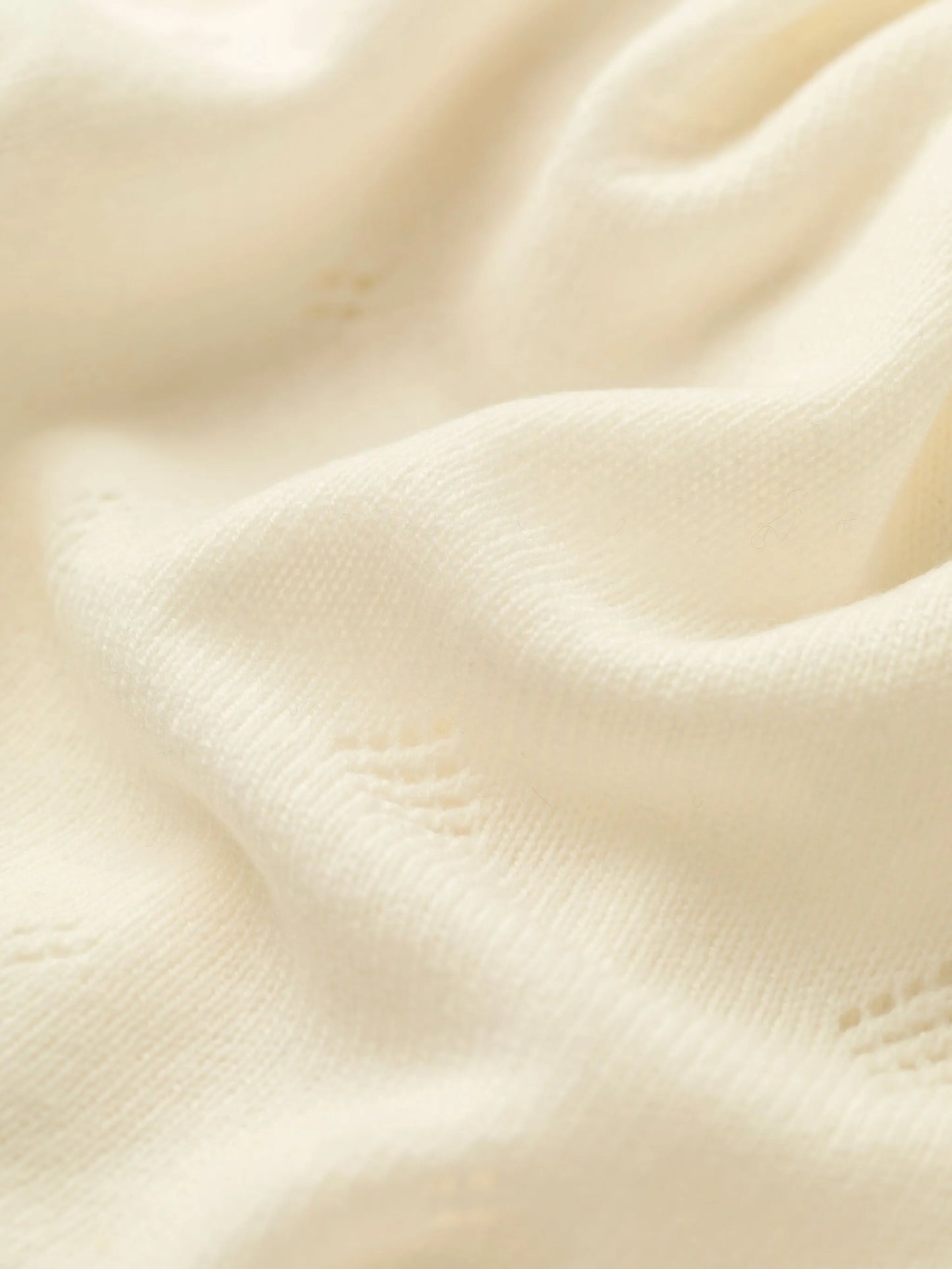 pointelle-knit blanket