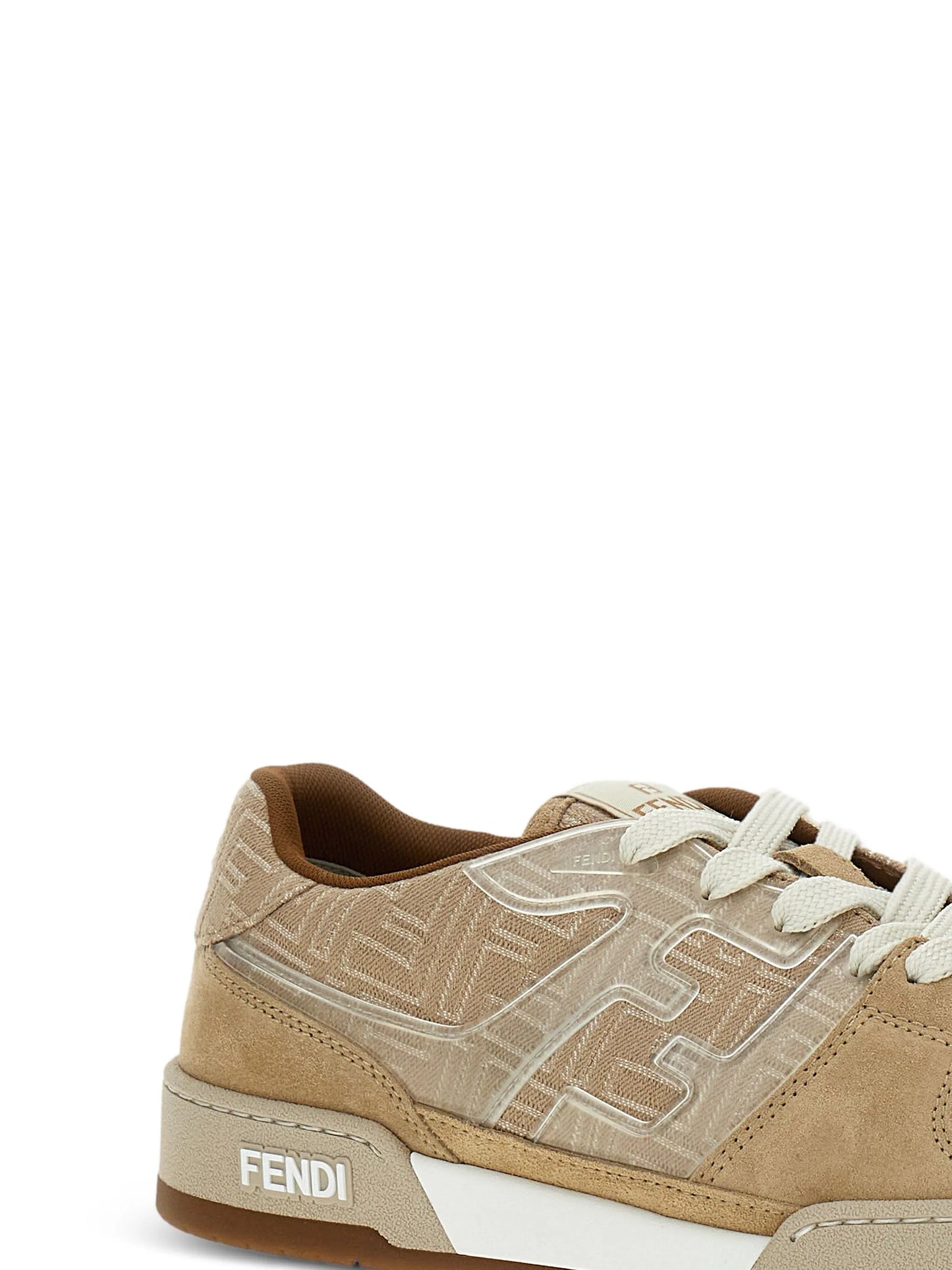 Match leather low-top sneakers
