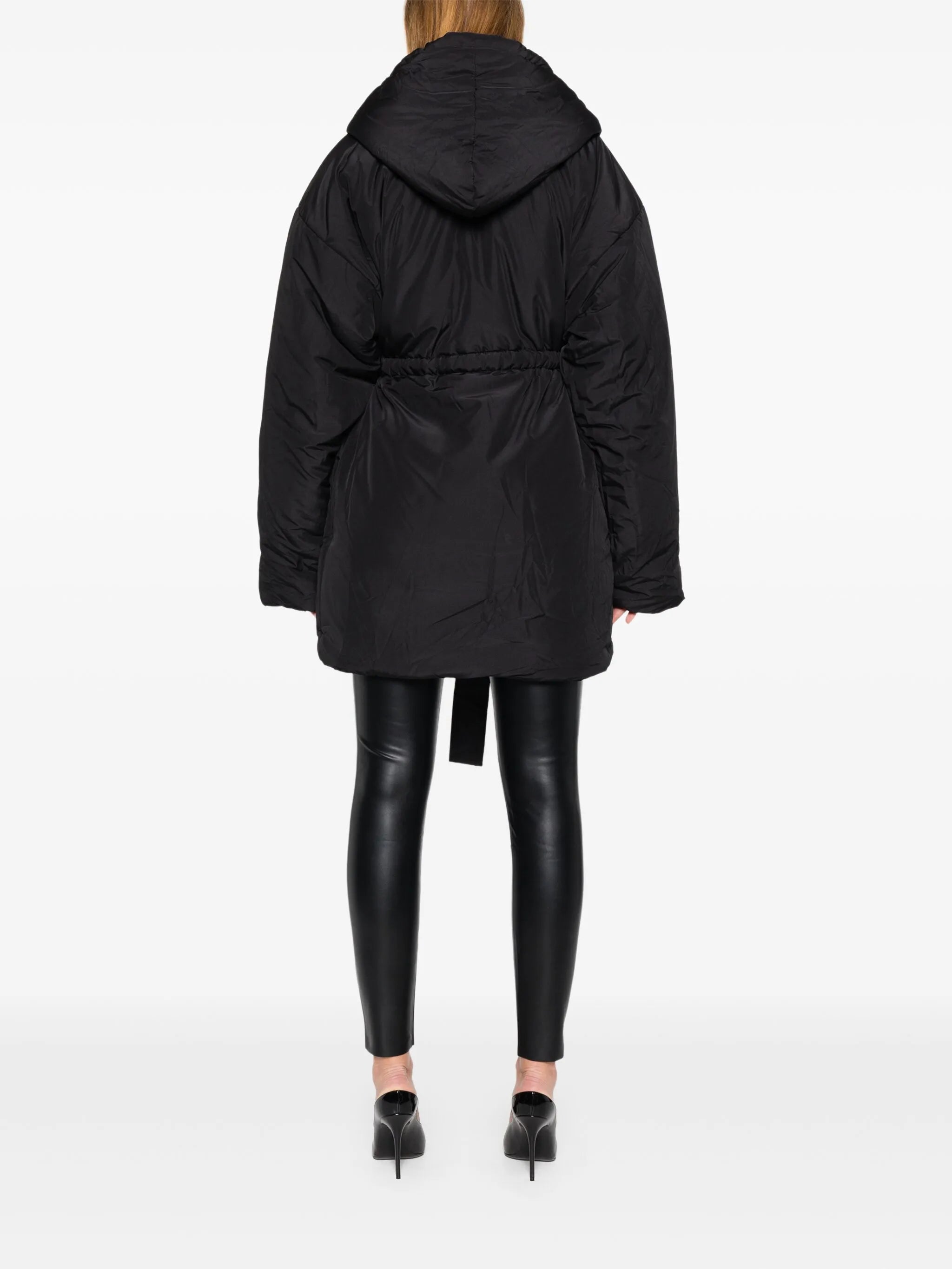 belted oversized coat