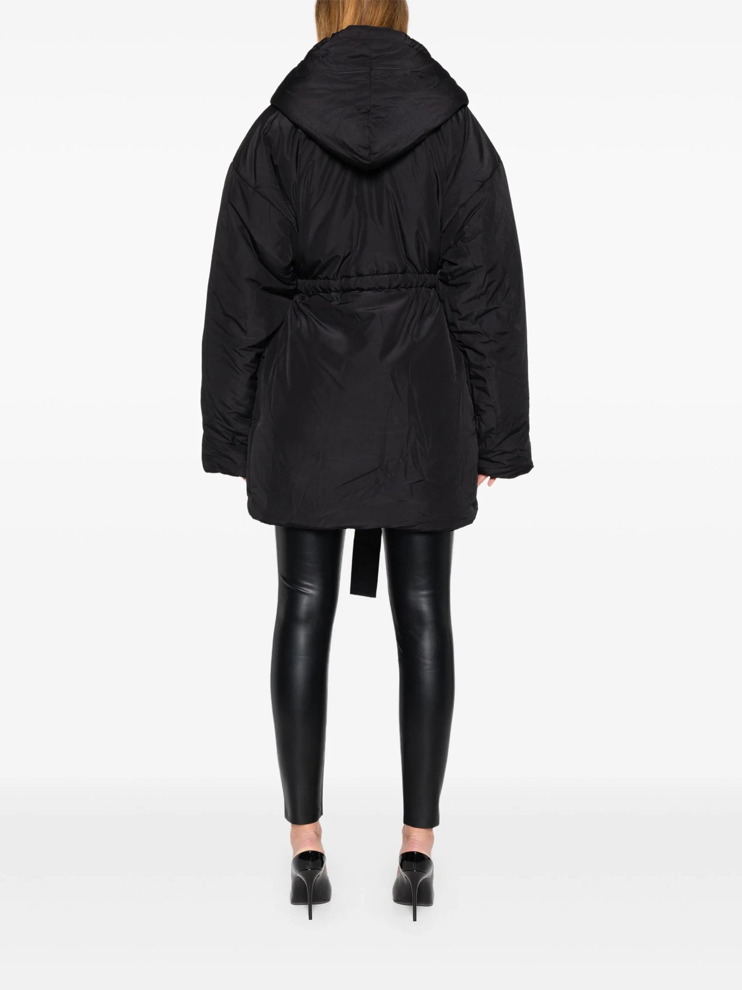 belted oversized coat