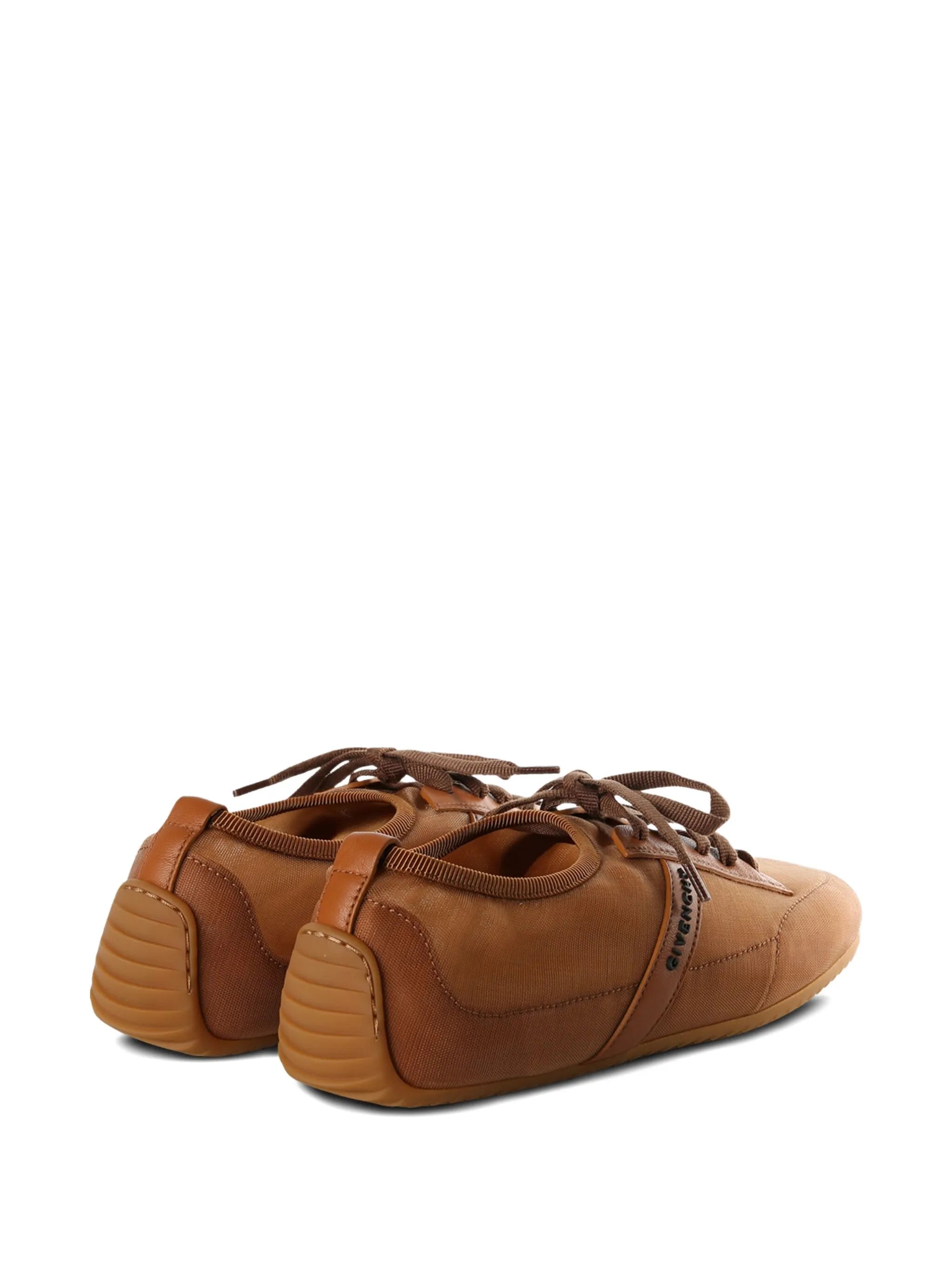lace-up panelled trainers