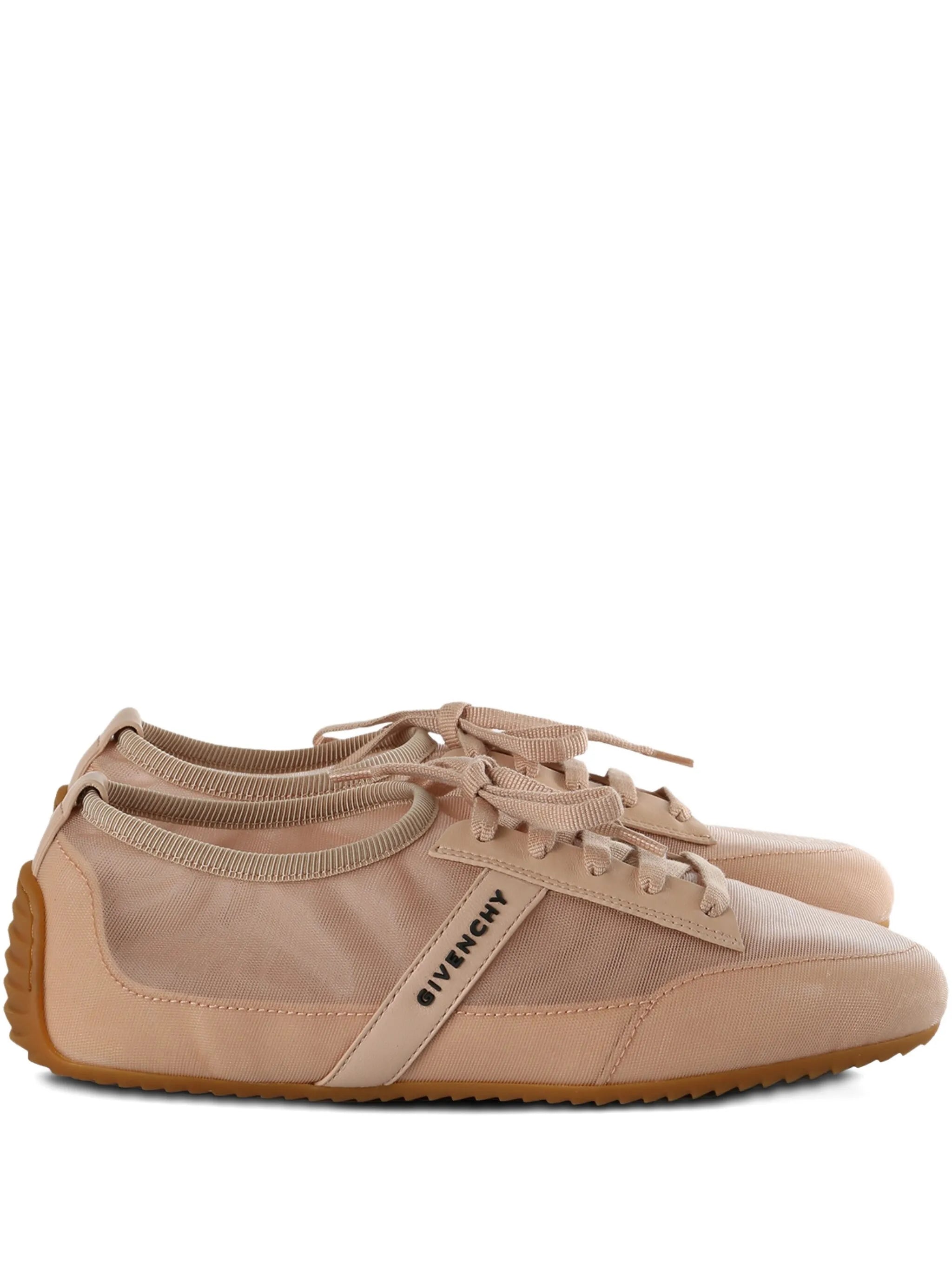 lace-up panel trainers