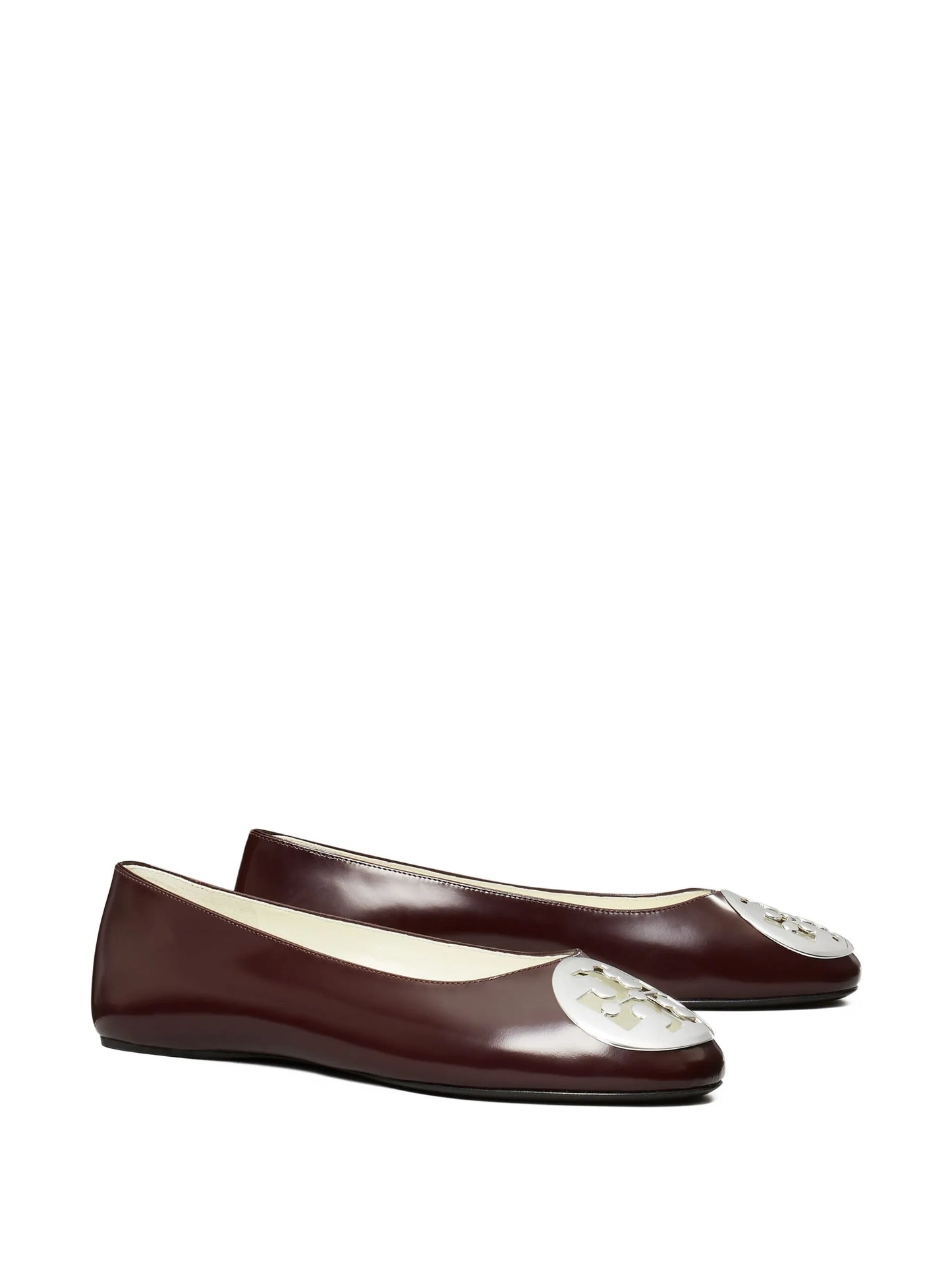 logo-plaque ballet flats