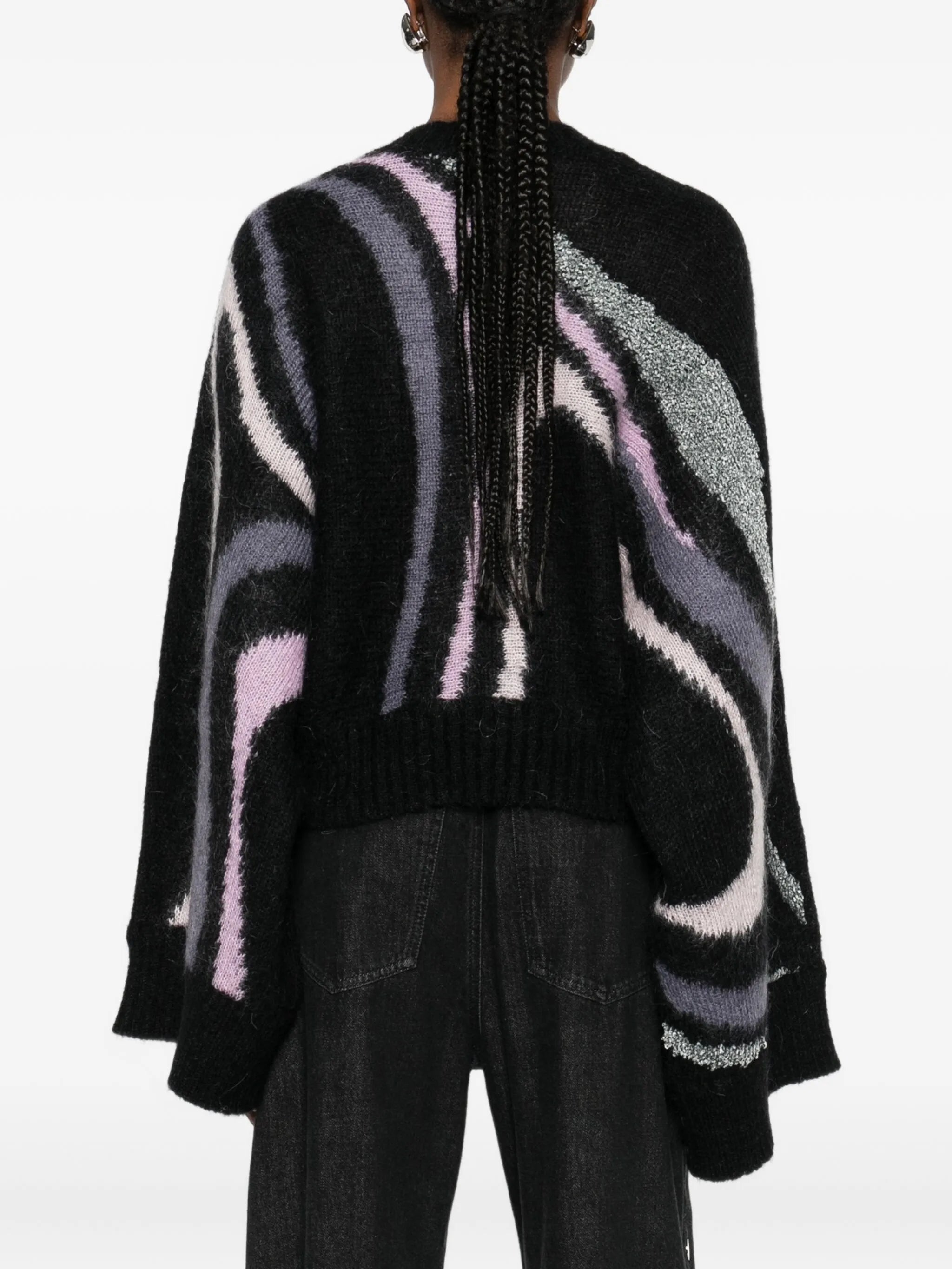 Aline graphic-print crew-neck sweater