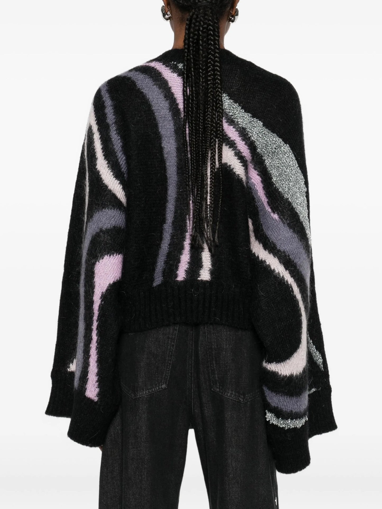 Aline graphic-print crew-neck sweater