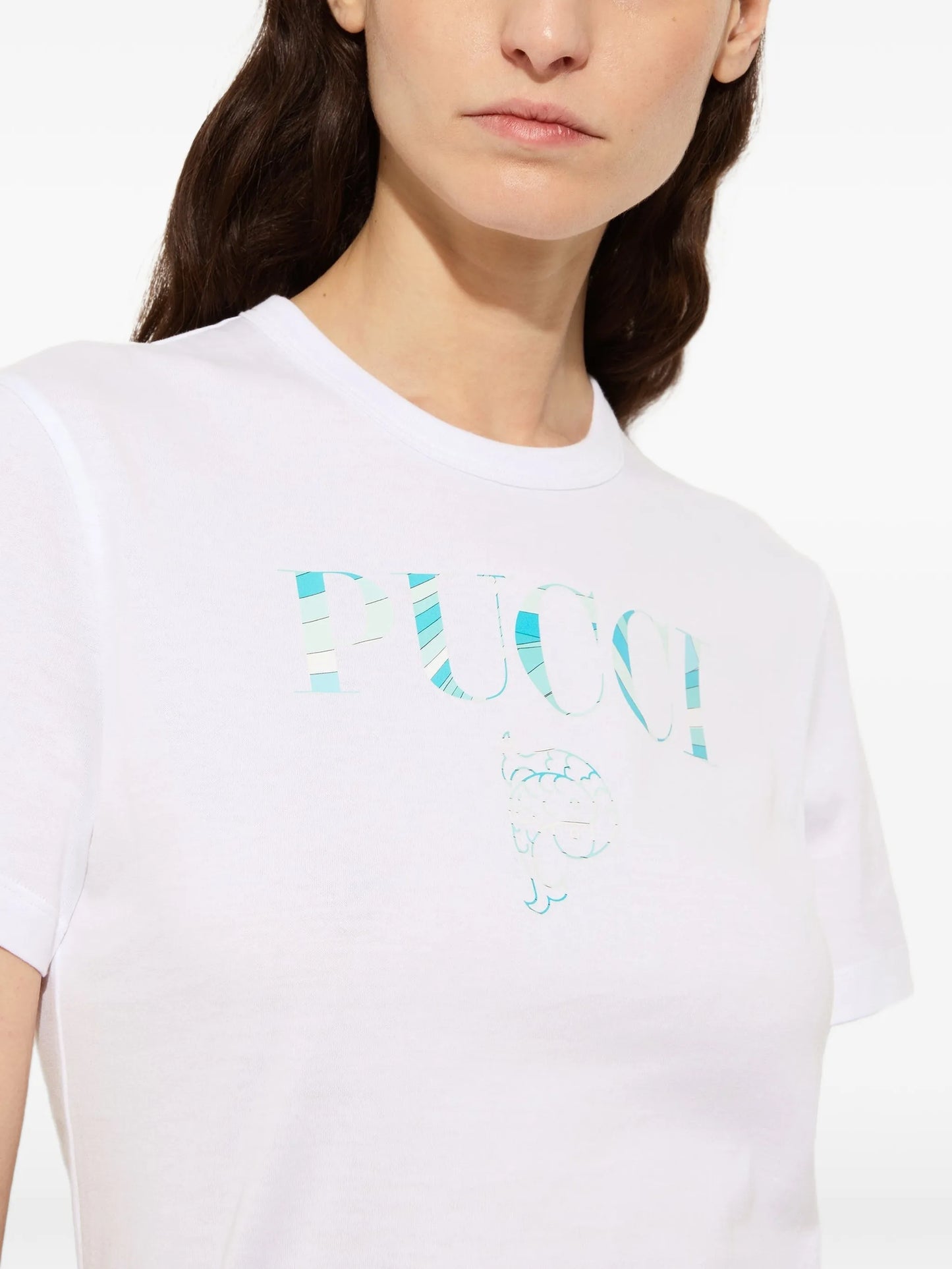cotton T-shirt with Pucci logo