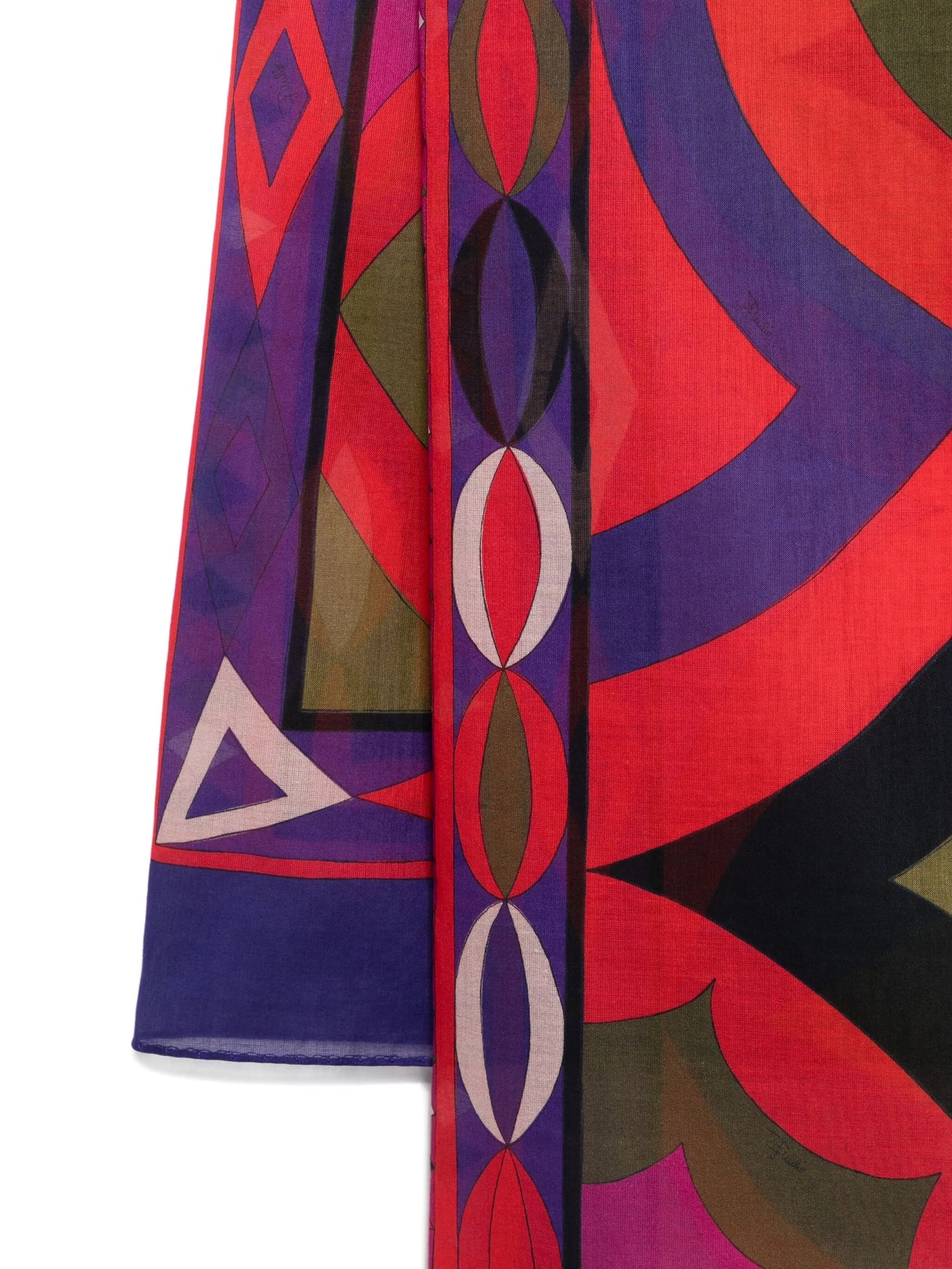 abstract-print pareo skirt
