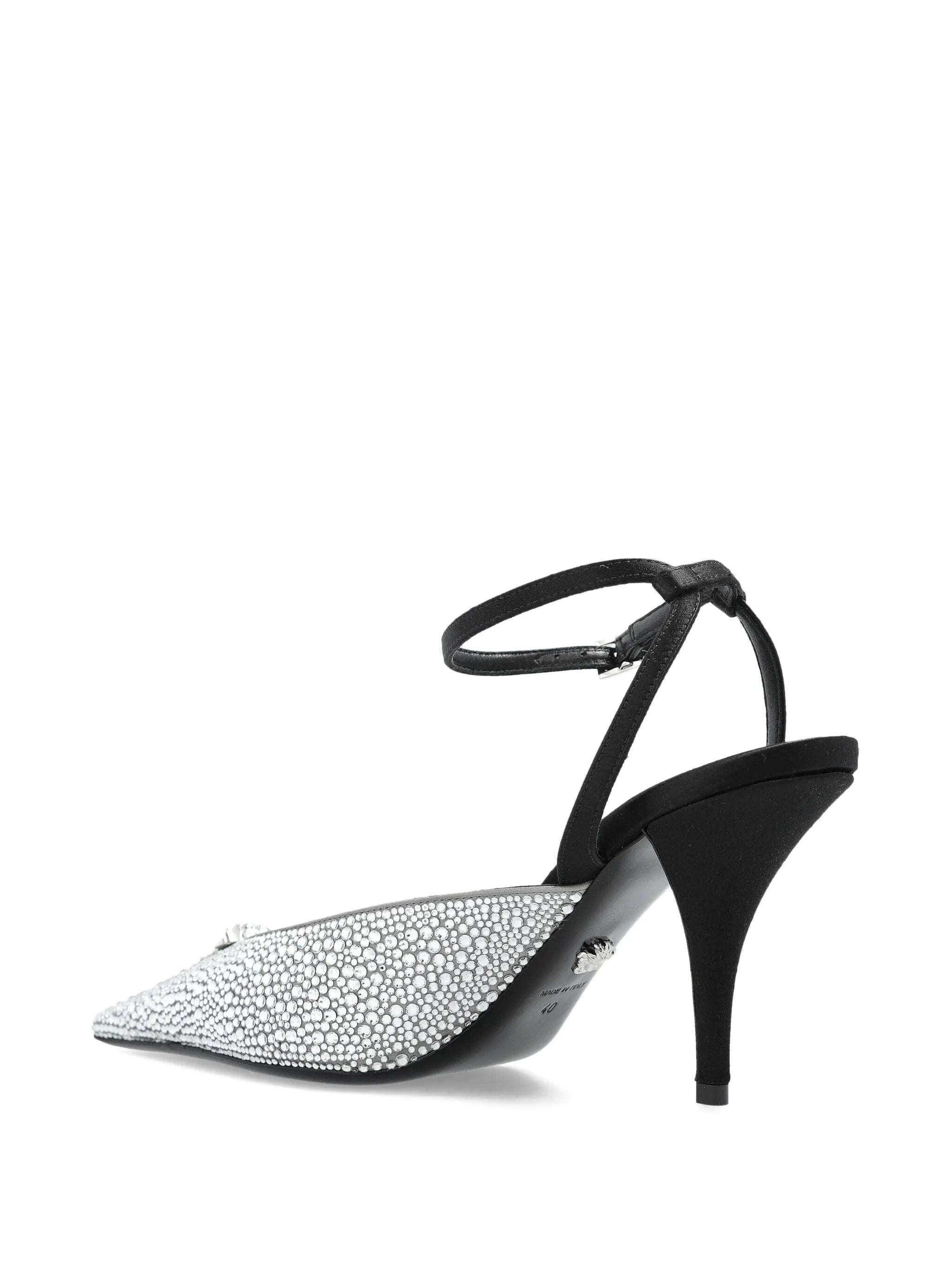 85mm Crystal La Medusa slingback pumps