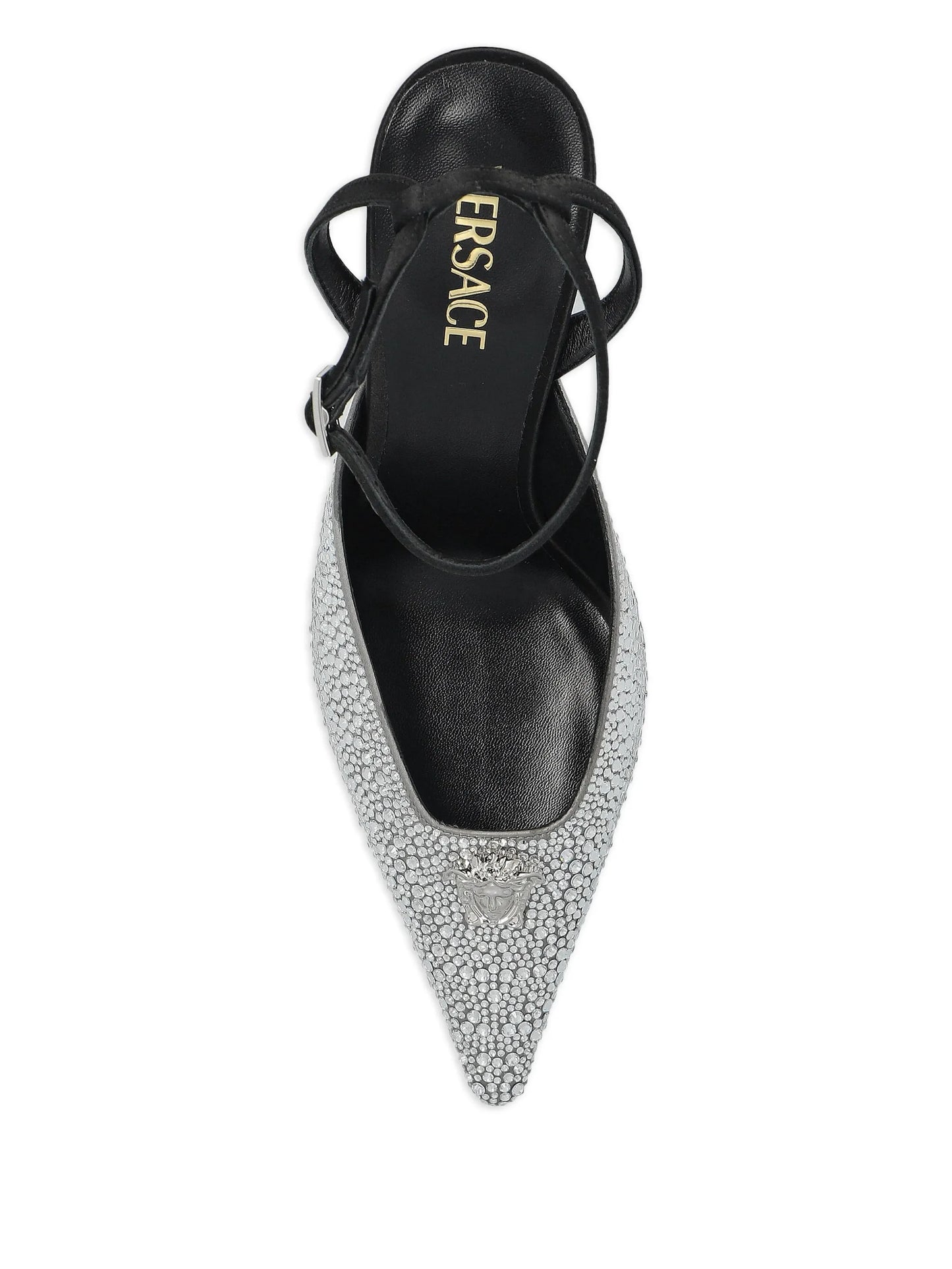 85mm Crystal La Medusa slingback pumps