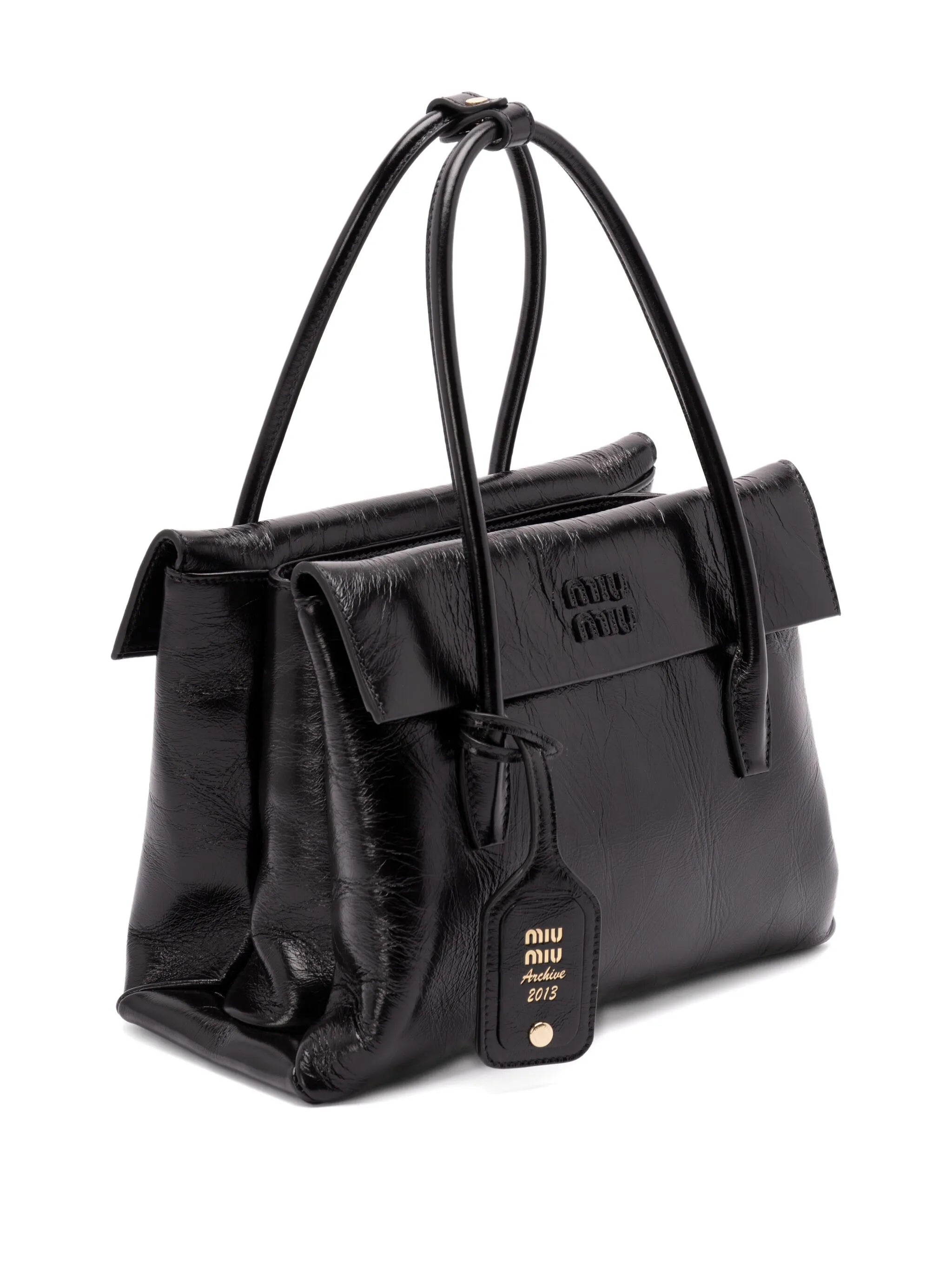 Solitaire leather shoulder bag