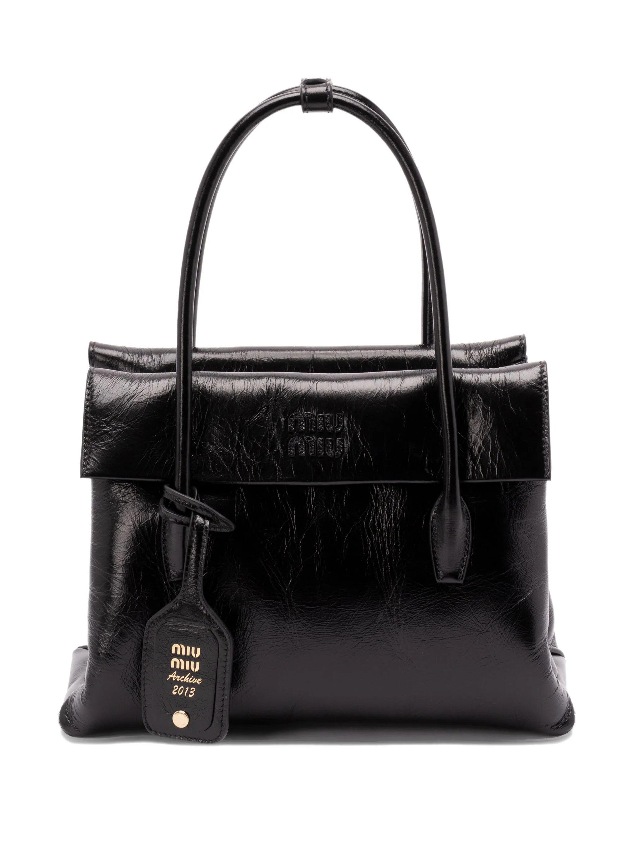 Solitaire leather shoulder bag
