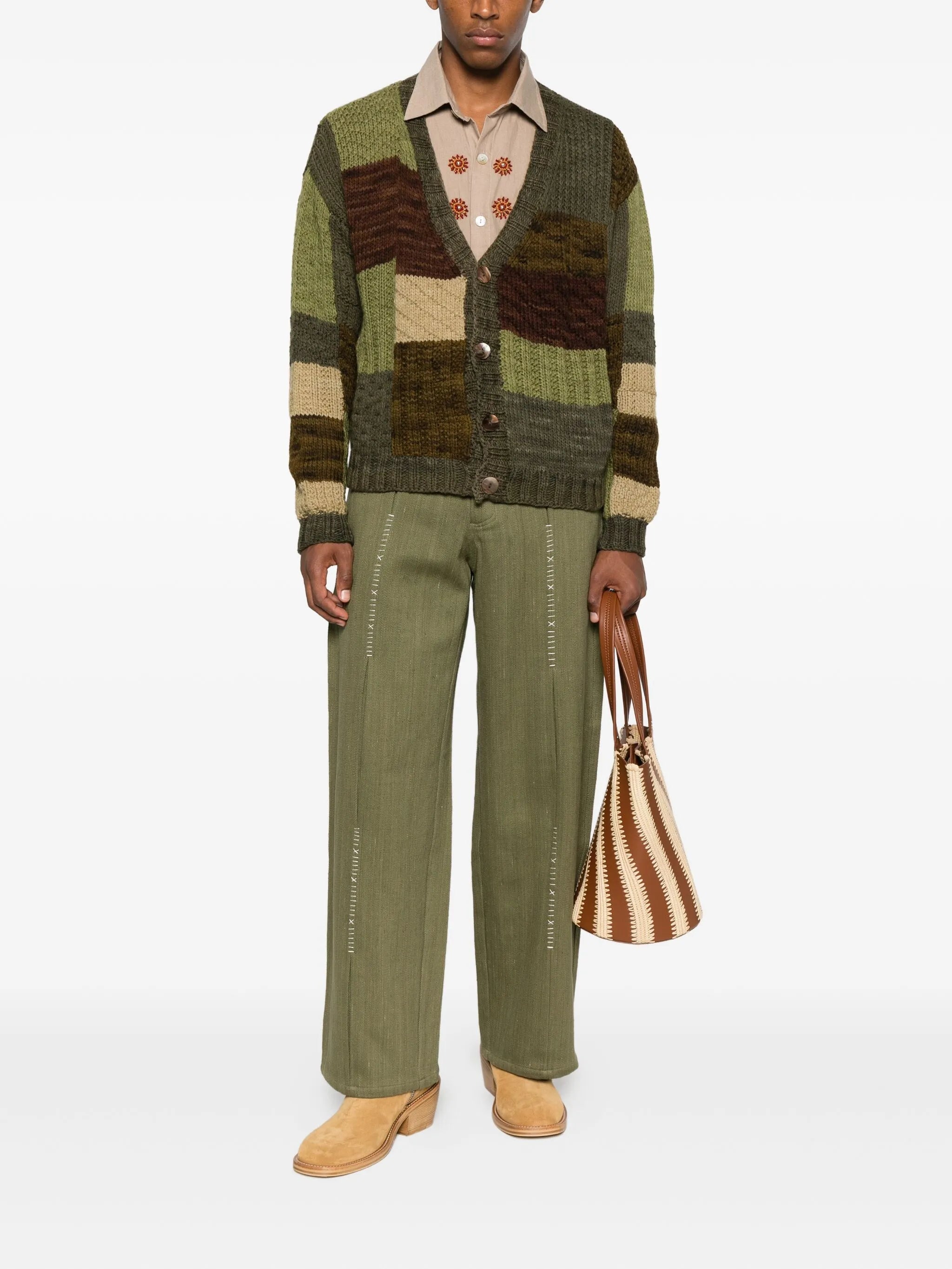 embroidered trousers