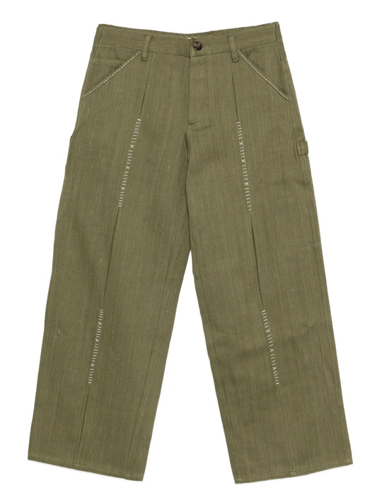 embroidered trousers