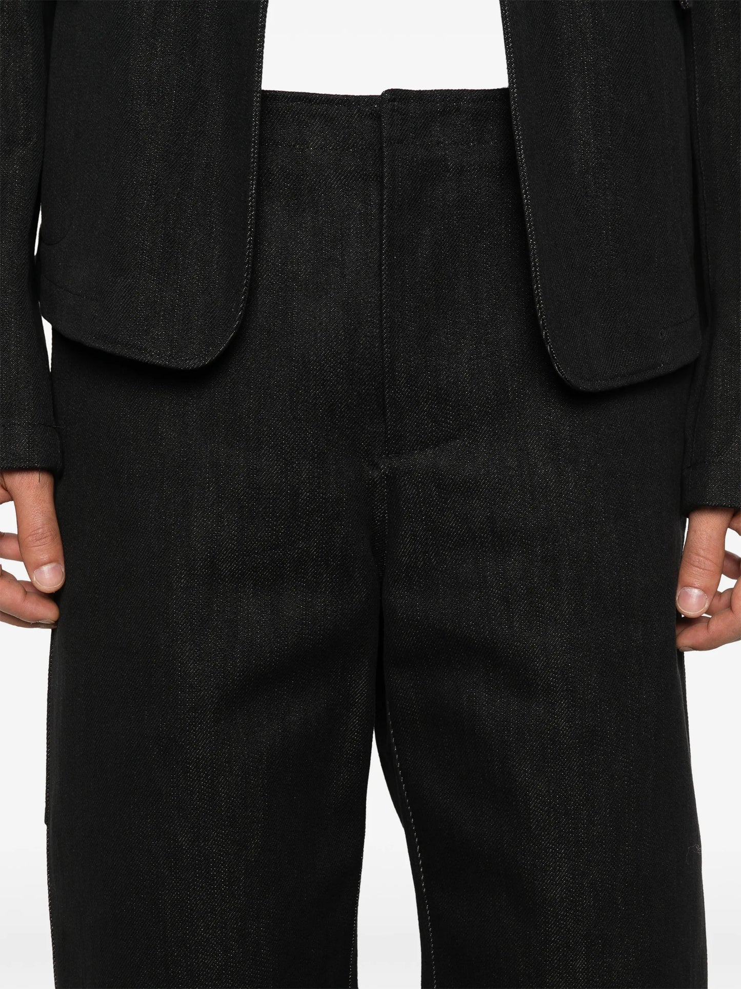 Utility gabardine shorts