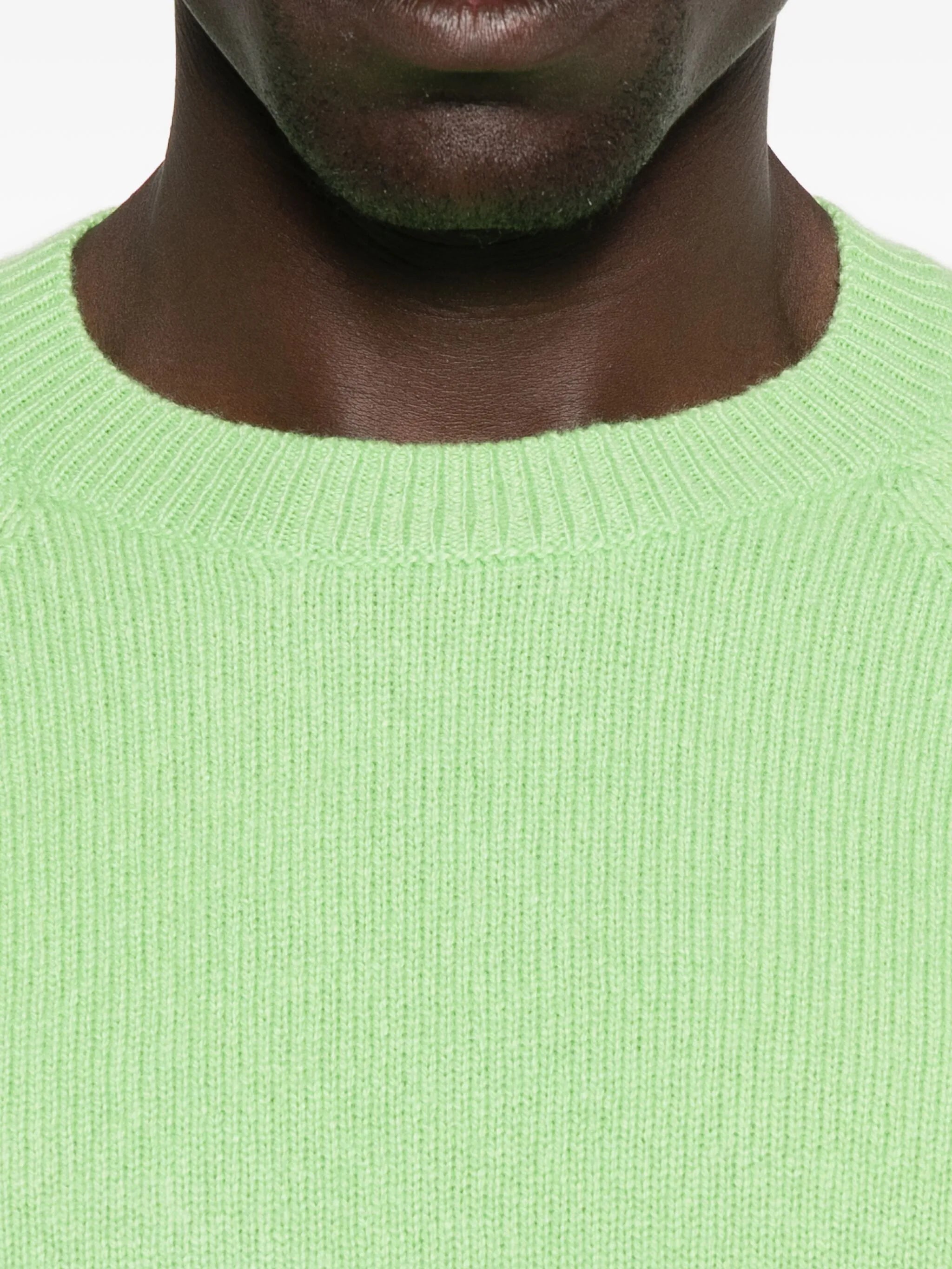 raglan-sleeve crew-neck sweater
